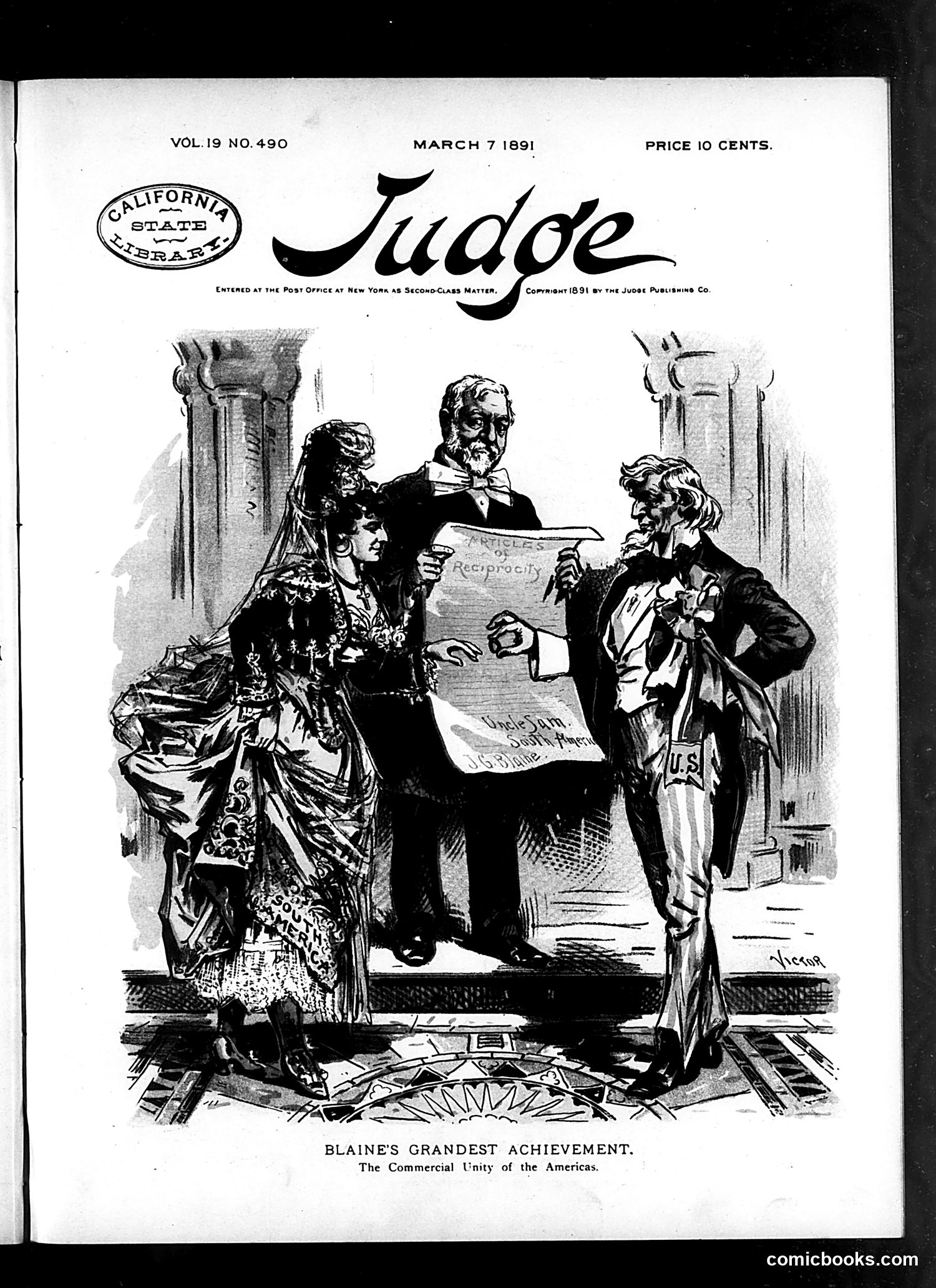 Judge — March 7, 1891 — page 1: Judge, 1891-03-07