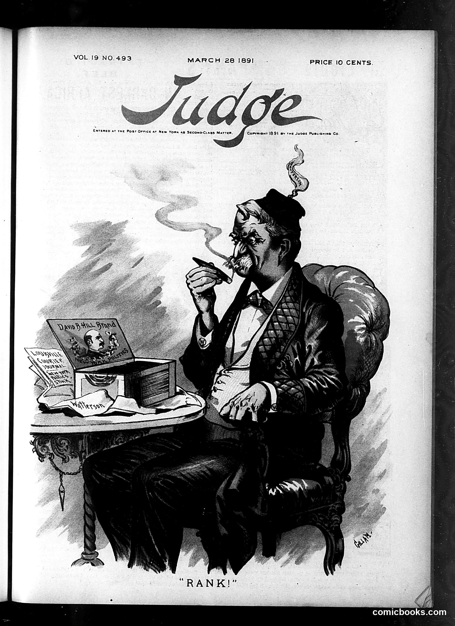 Judge — March 28, 1891 — page 1: Judge, 1891-03-28