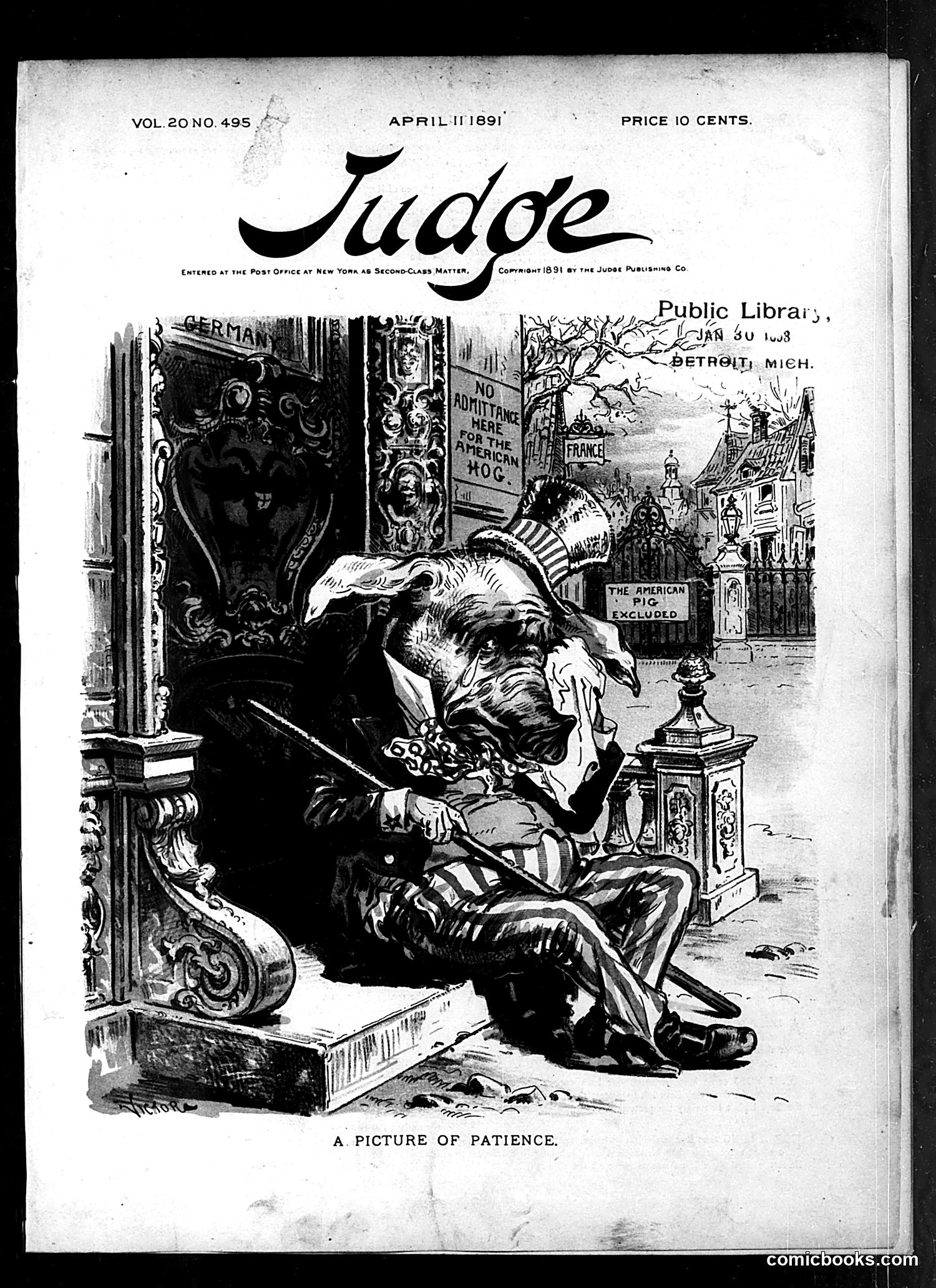 Judge — April 11, 1891 — page 1: Judge, 1891-04-11