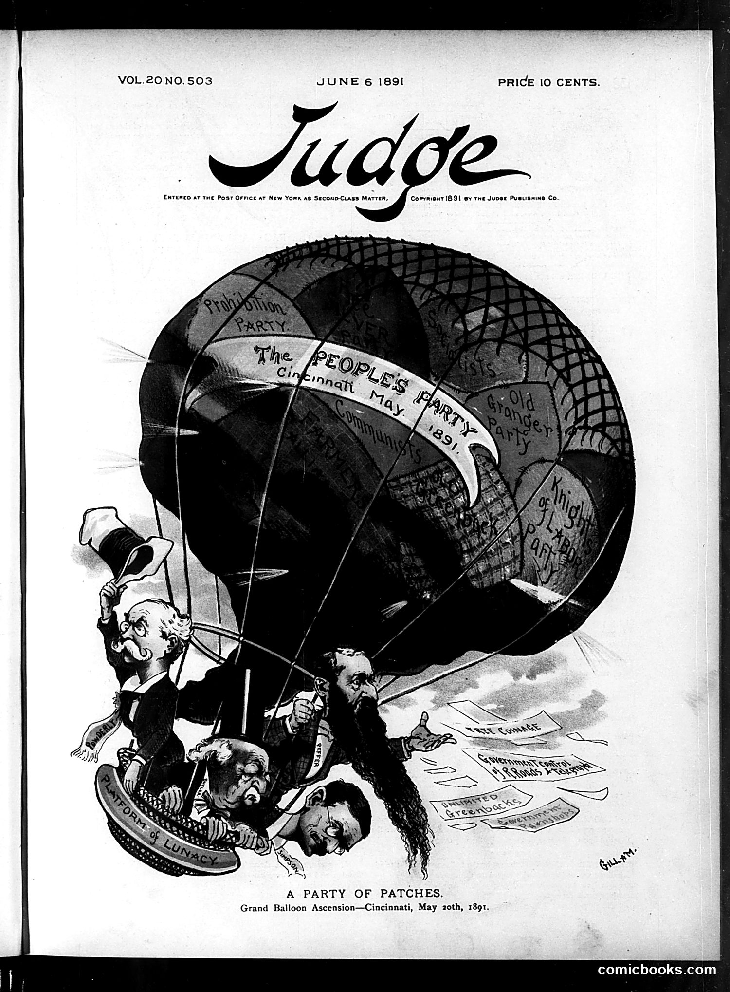 Judge — June 6, 1891 — page 1: Judge, 1891-06-06