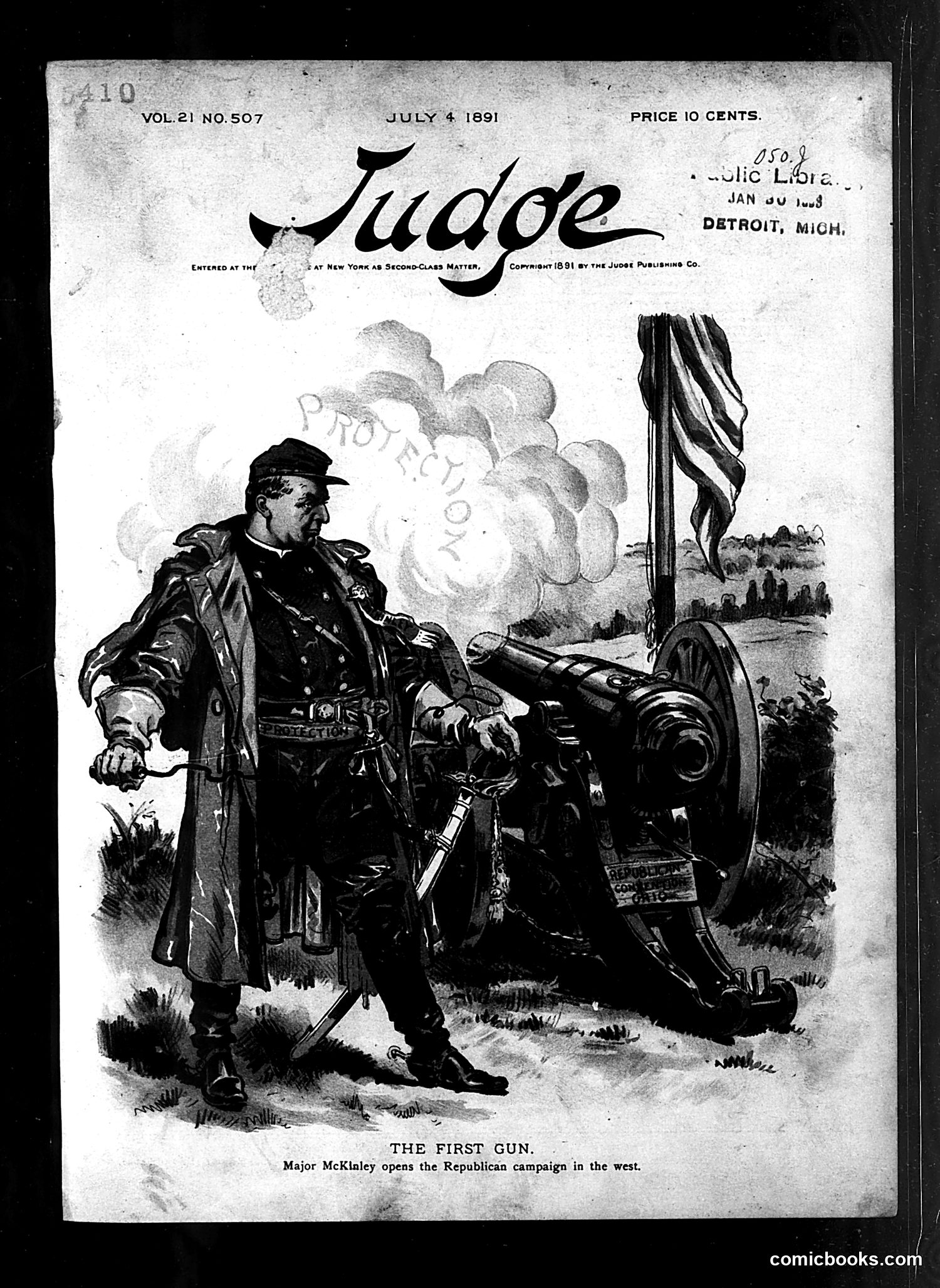 Judge — July 4, 1891 — page 1: Judge, 1891-07-04