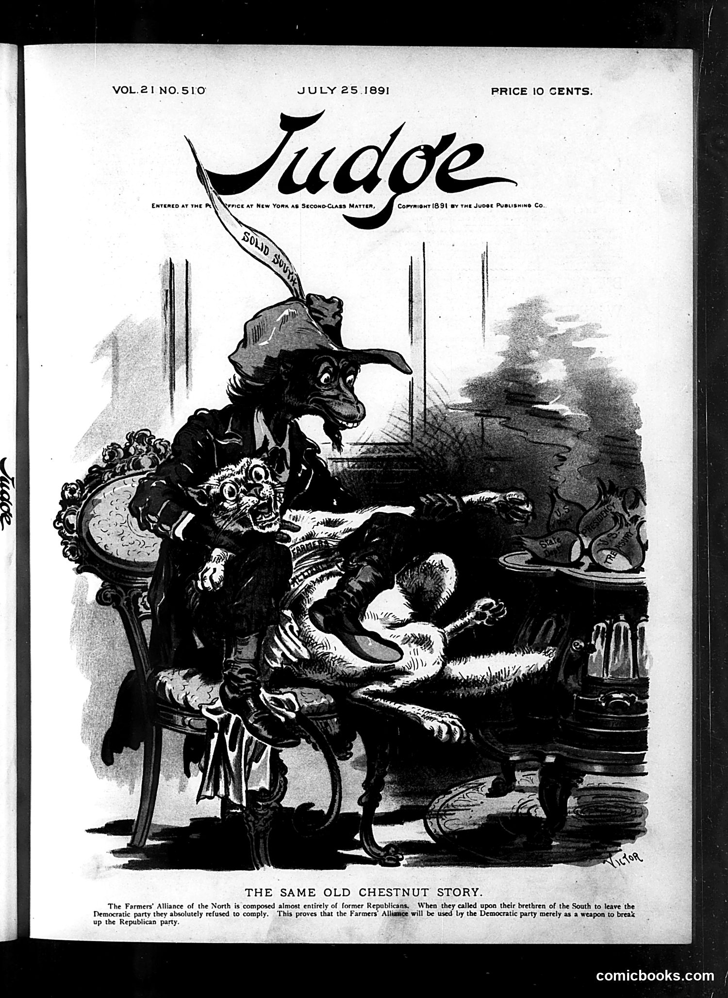 Judge — July 25, 1891 — page 1: Judge, 1891-07-25