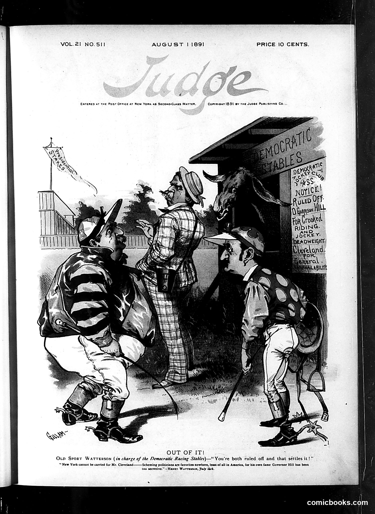 Judge — August 1, 1891 — page 1: Judge, 1891-08-01