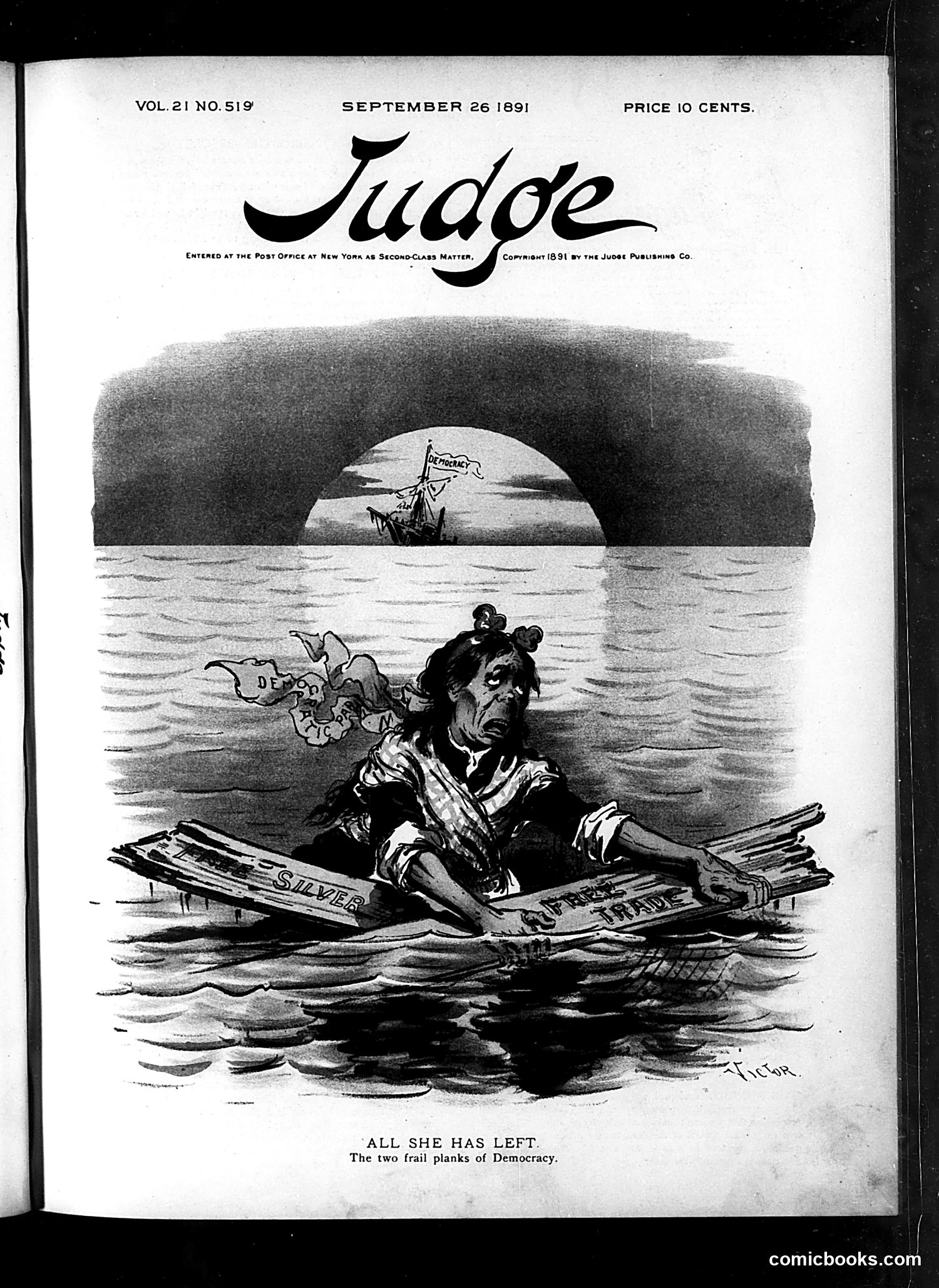 Judge — September 26, 1891 — page 1: Judge, 1891-09-26