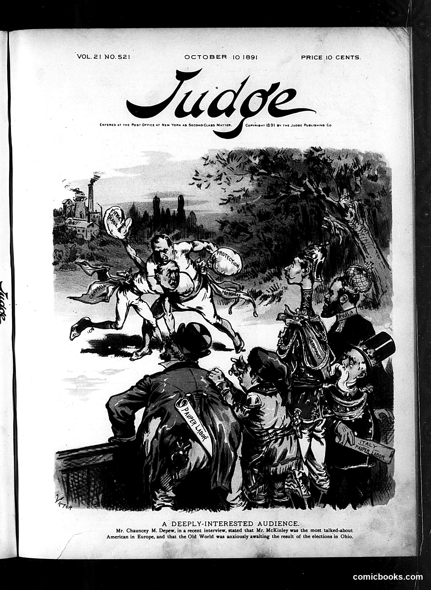 Judge — October 10, 1891 — page 1: Judge, 1891-10-10