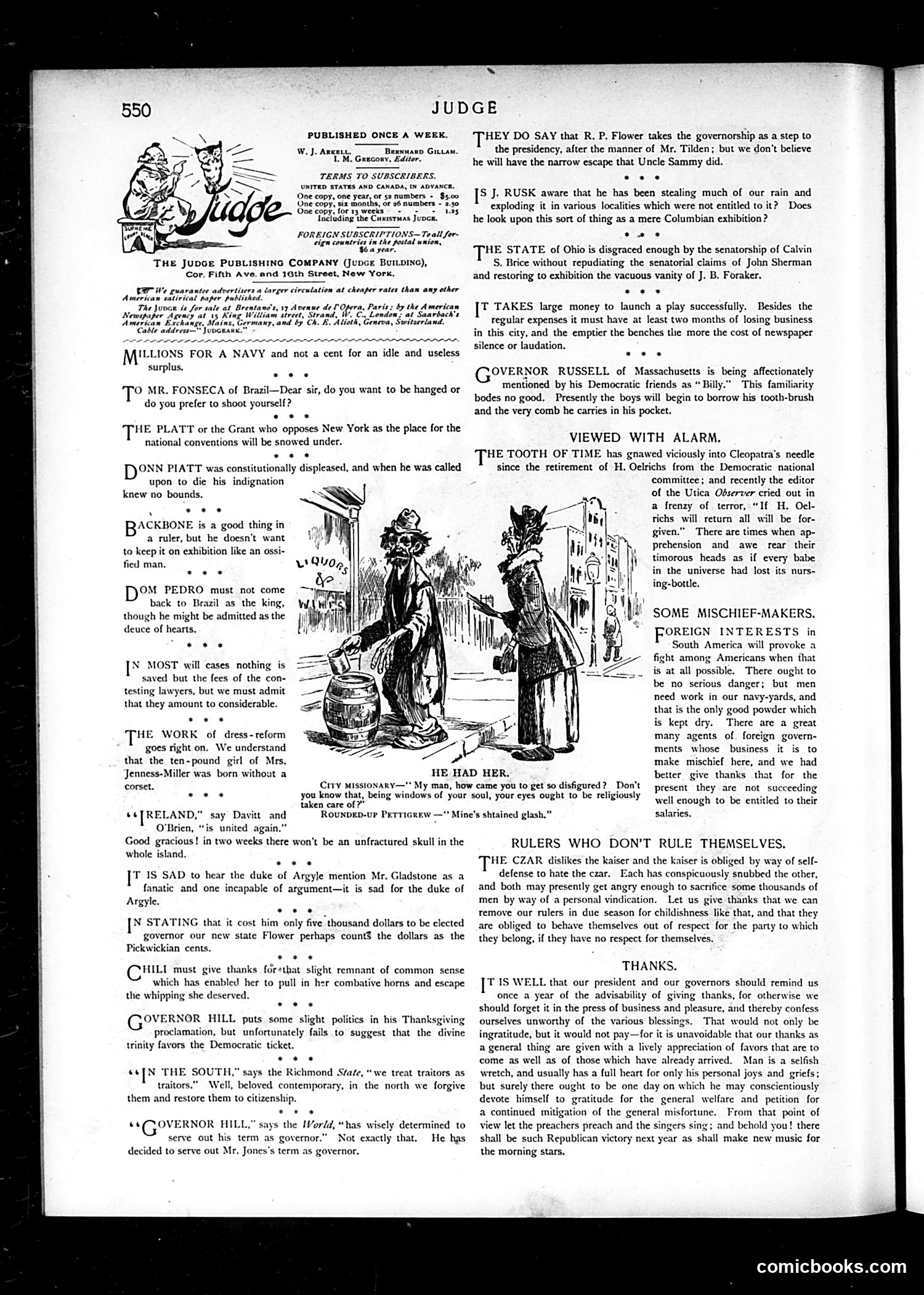 Judge — November 28, 1891 — page 2: Judge, 1891-11-28
