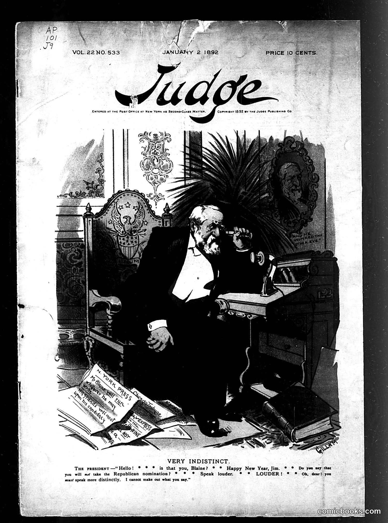 Judge — January 2, 1892 — page 1: Judge, 1892-01-02