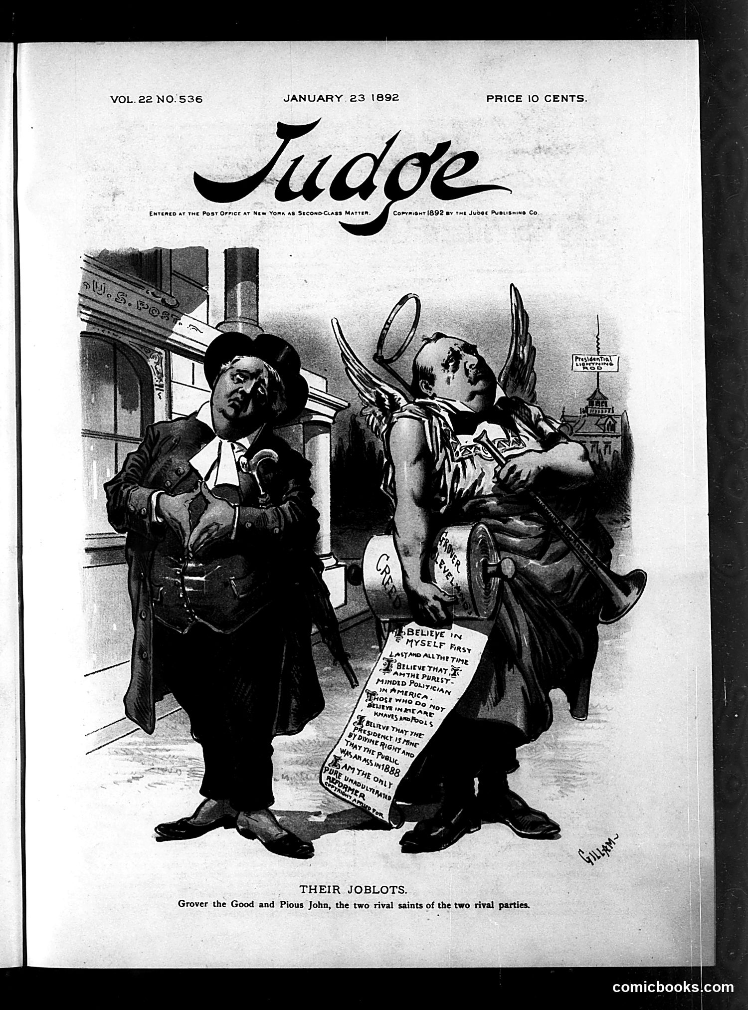 Judge — January 23, 1892 — page 1: Judge, 1892-01-23