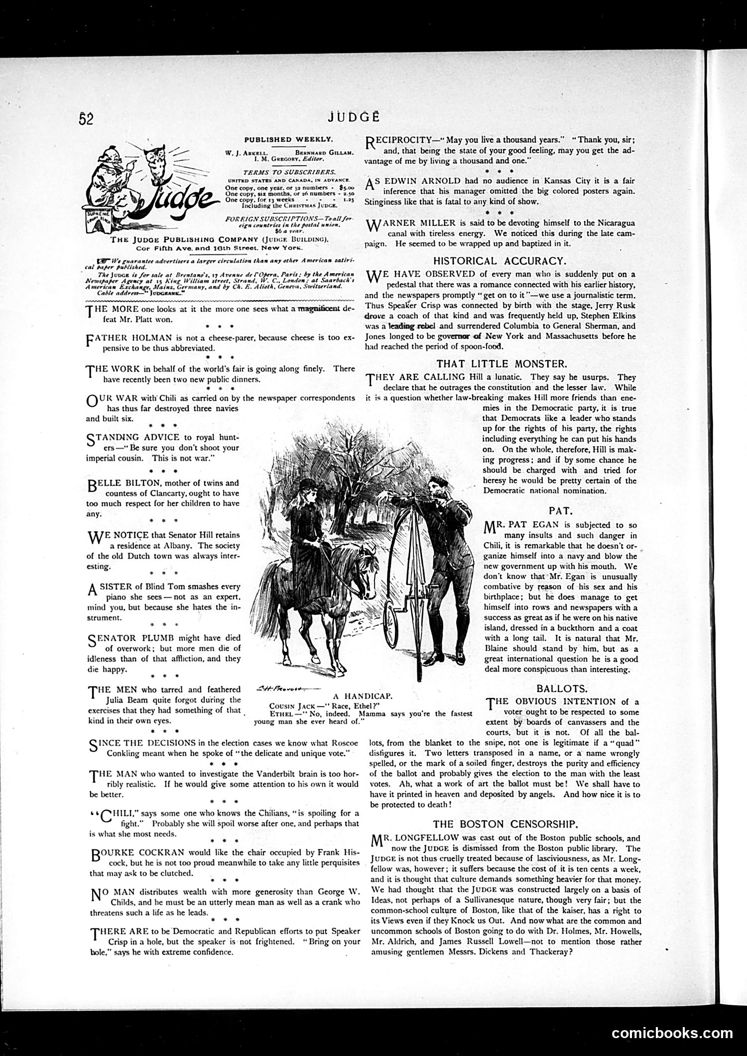 Judge — January 23, 1892 — page 2: Judge, 1892-01-23