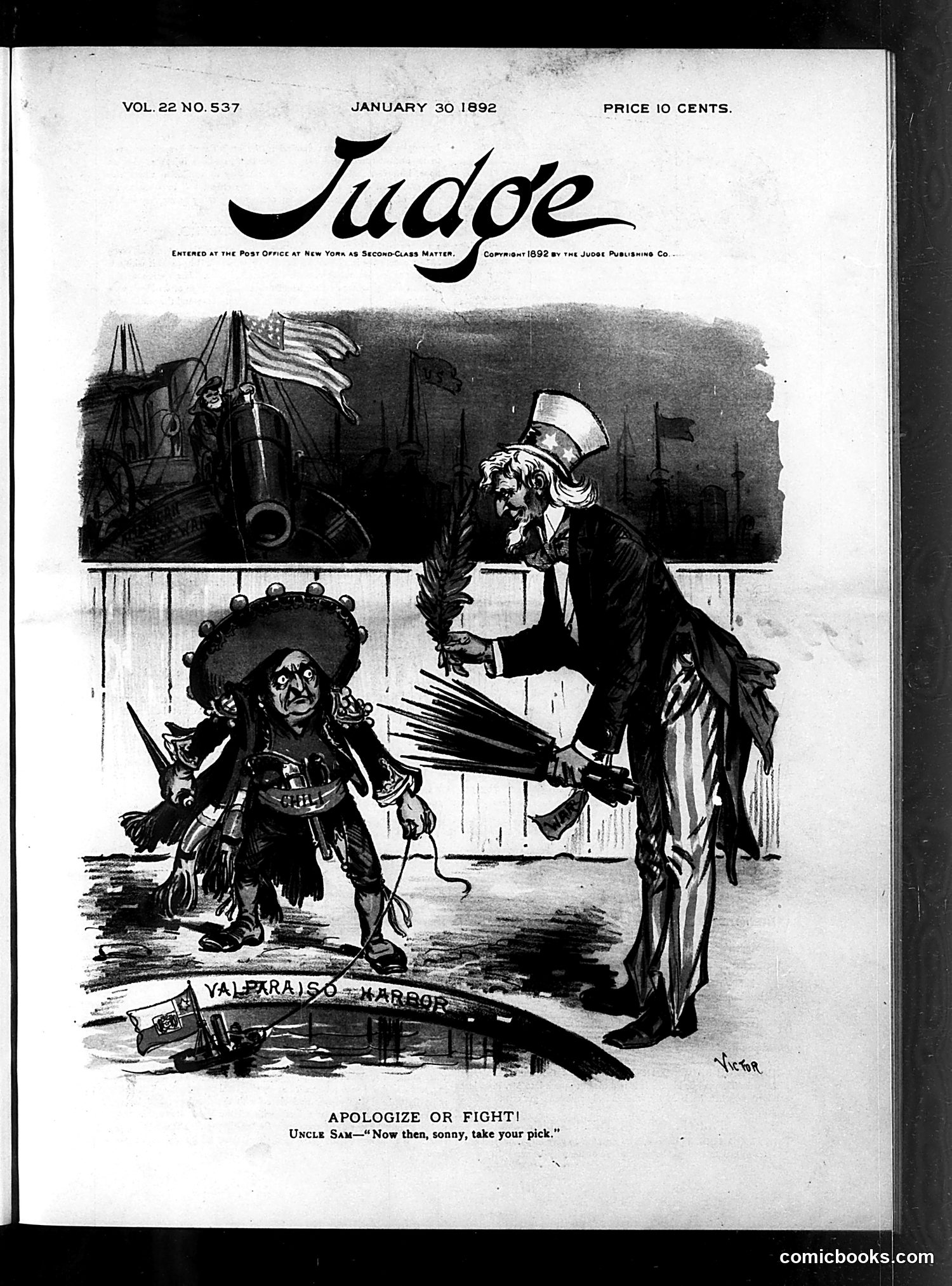 Judge — January 30, 1892 — page 1: Judge, 1892-01-30