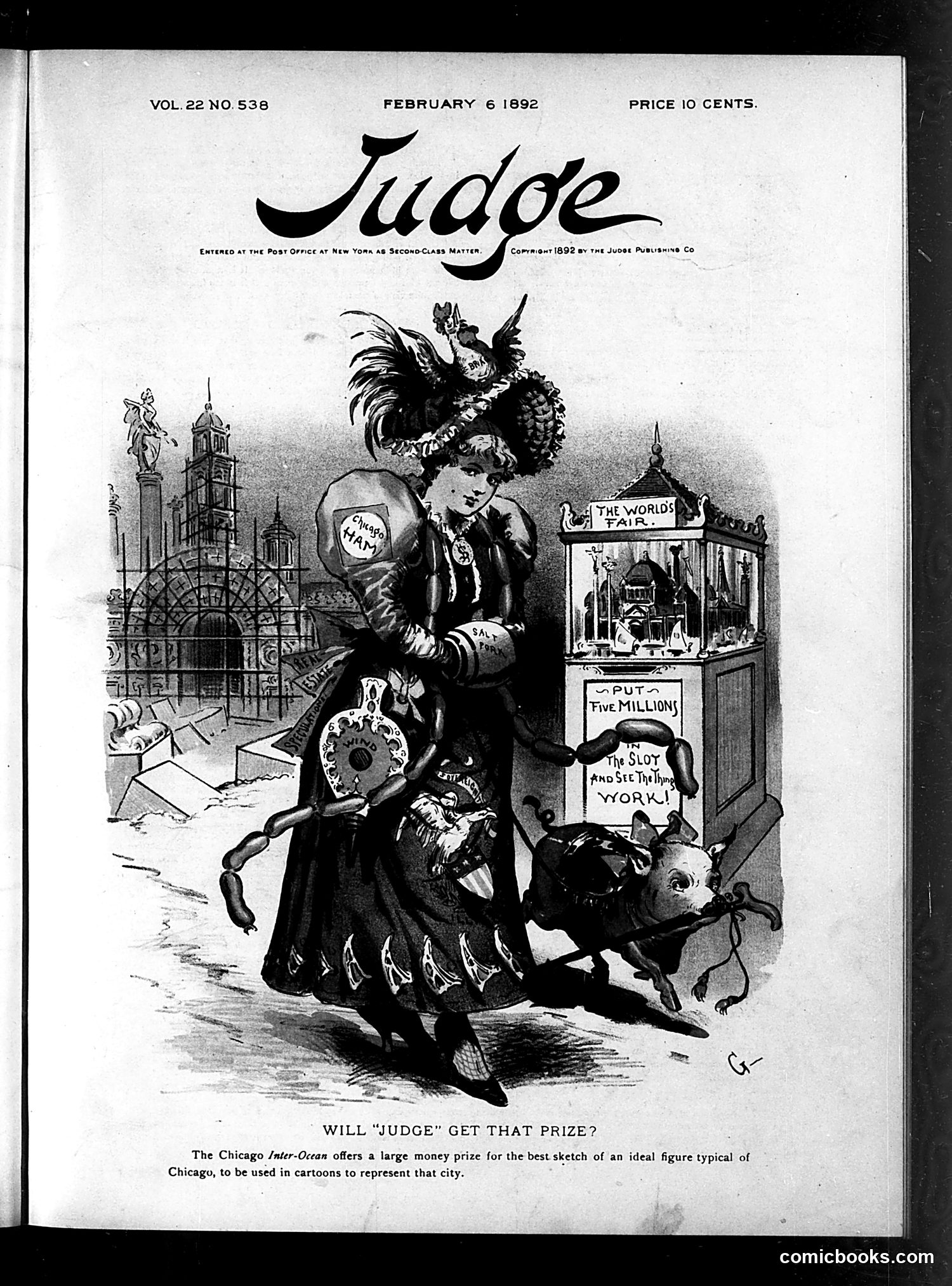 Judge — February 6, 1892 — page 1: Judge, 1892-02-06
