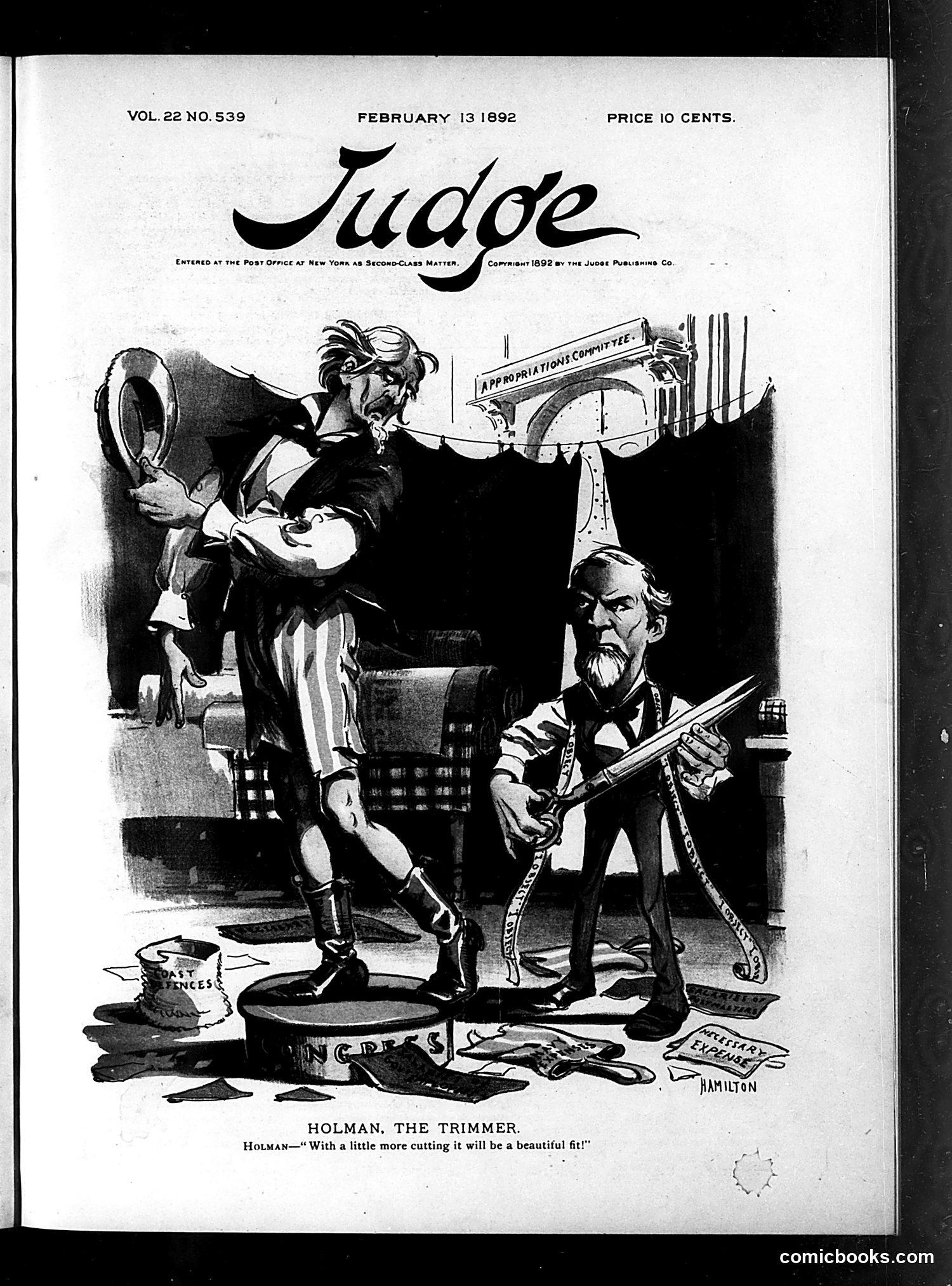 Judge — February 13, 1892 — page 1: Judge, 1892-02-13