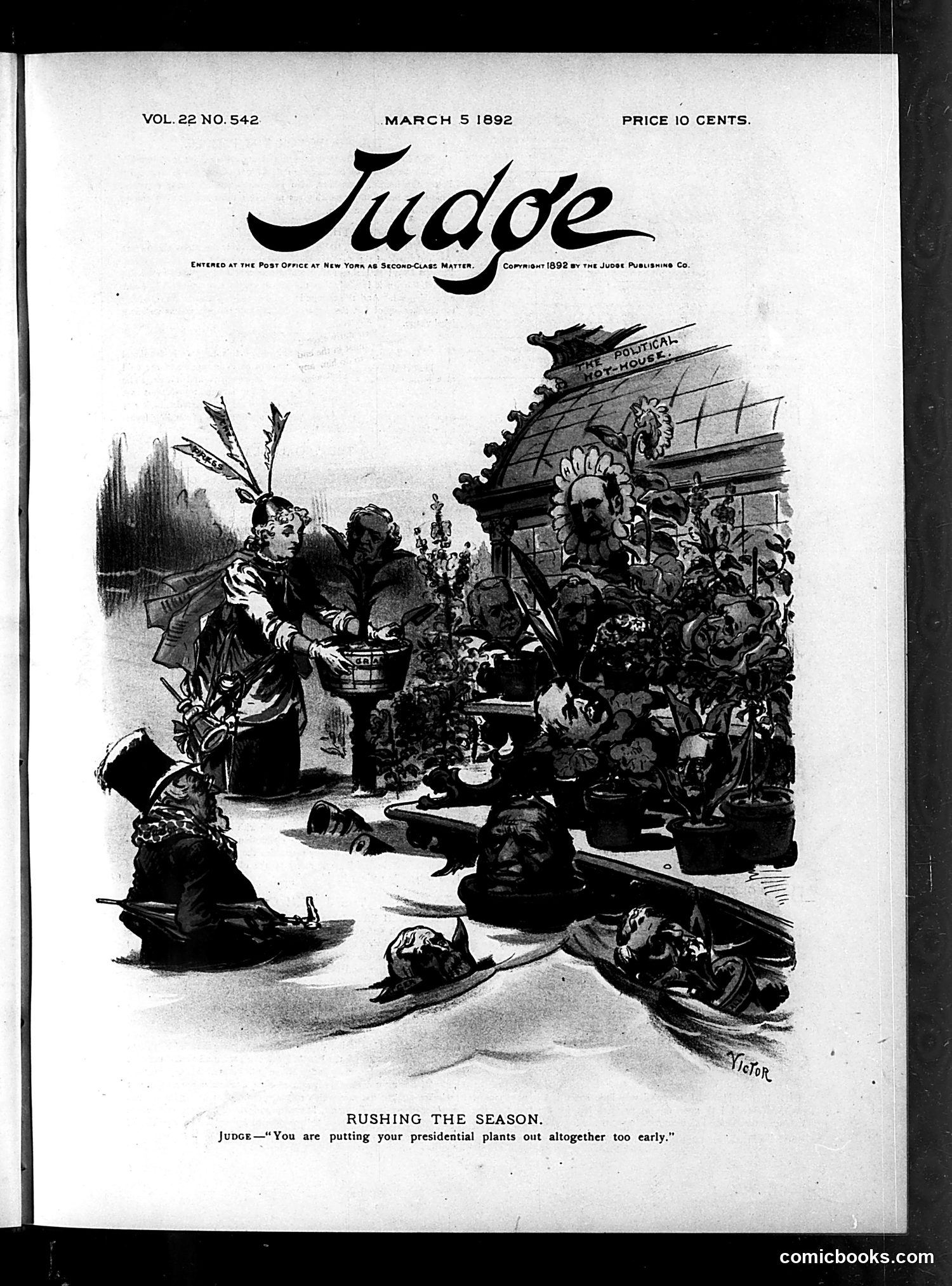 Judge — March 5, 1892 — page 1: Judge, 1892-03-05