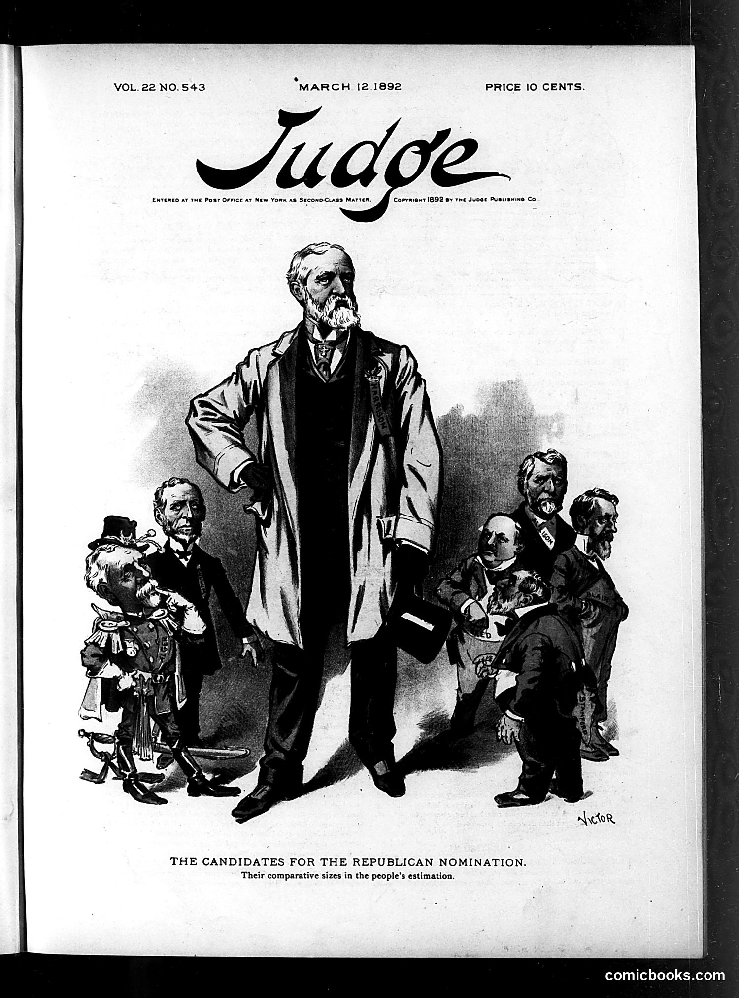 Judge — March 12, 1892 — page 1: Judge, 1892-03-12