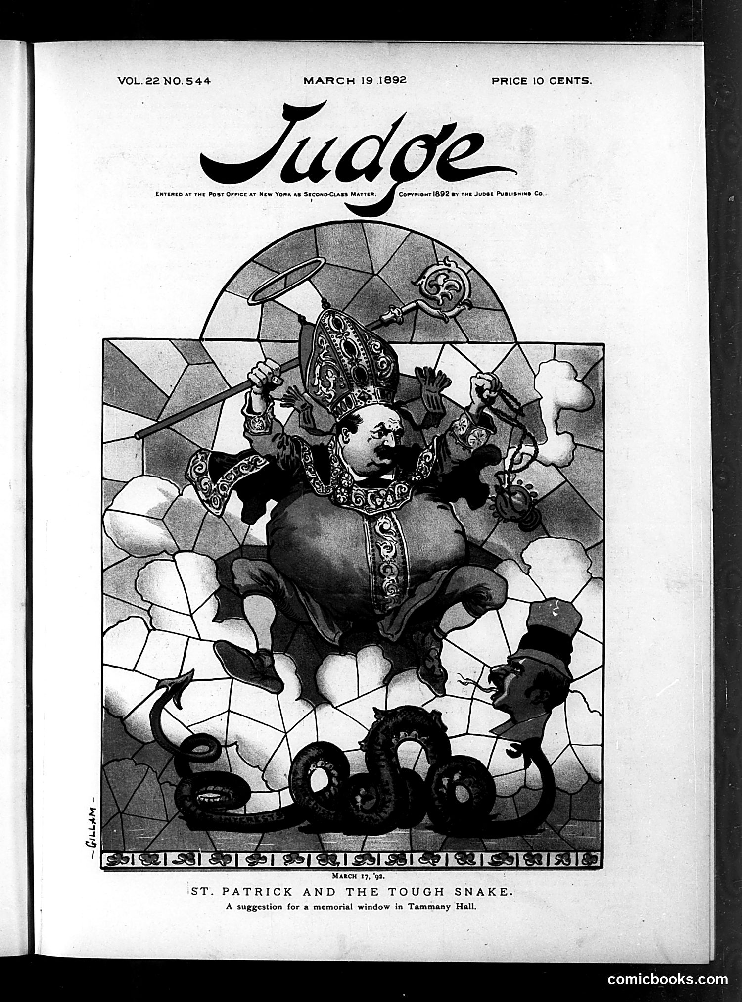 Judge — March 19, 1892 — page 1: Judge, 1892-03-19