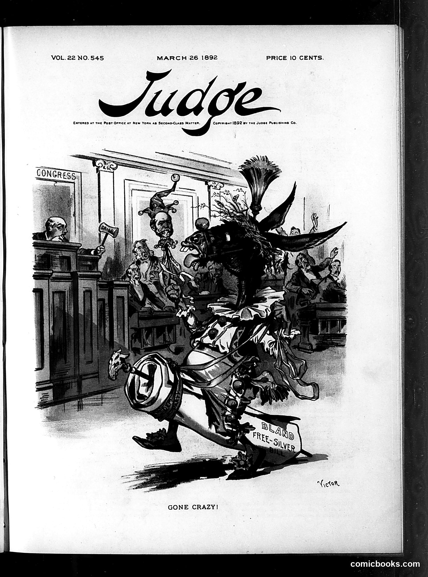 Judge — March 26, 1892 — page 1: Judge, 1892-03-26