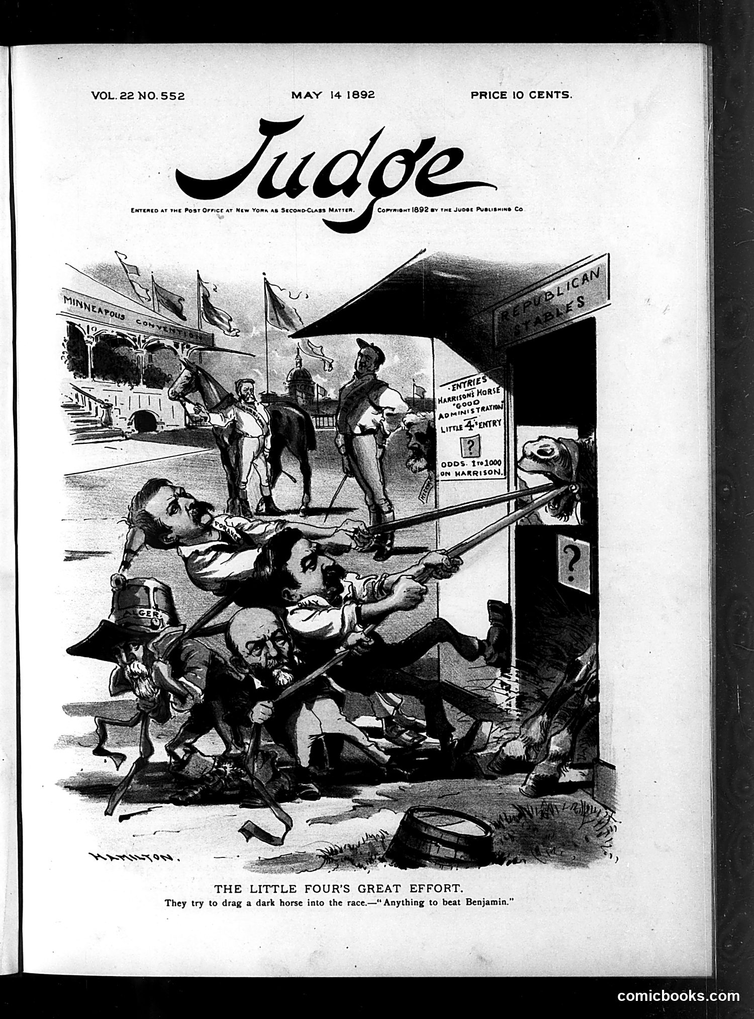 Judge — May 14, 1892 — page 1: Judge, 1892-05-14