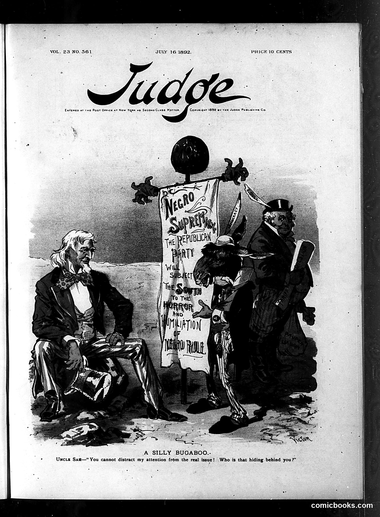 Judge — July 16, 1892 — page 1: Judge, 1892-07-16