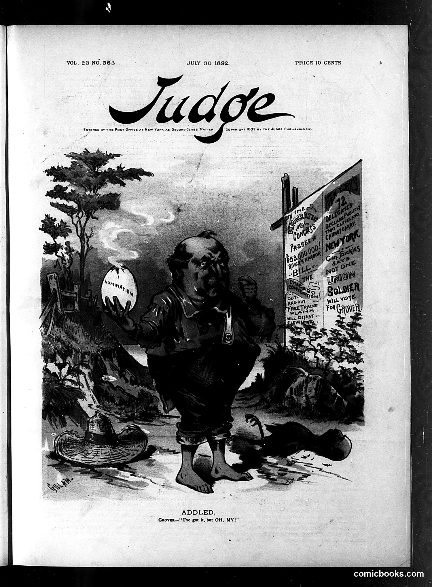 Judge — July 30, 1892 — page 1: Judge, 1892-07-30