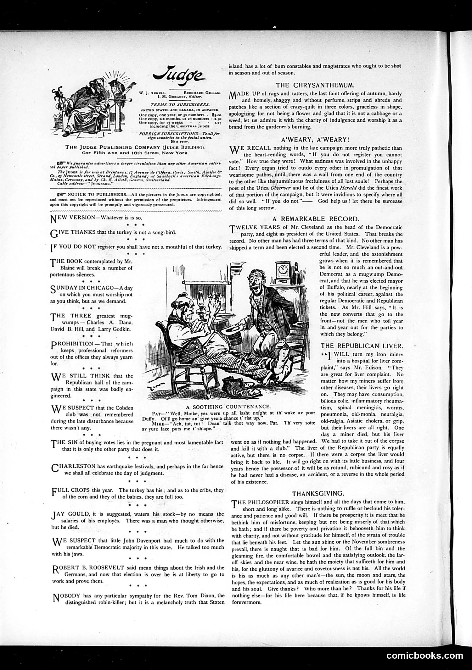 Judge — November 26, 1892 — page 2: Judge, 1892-11-26
