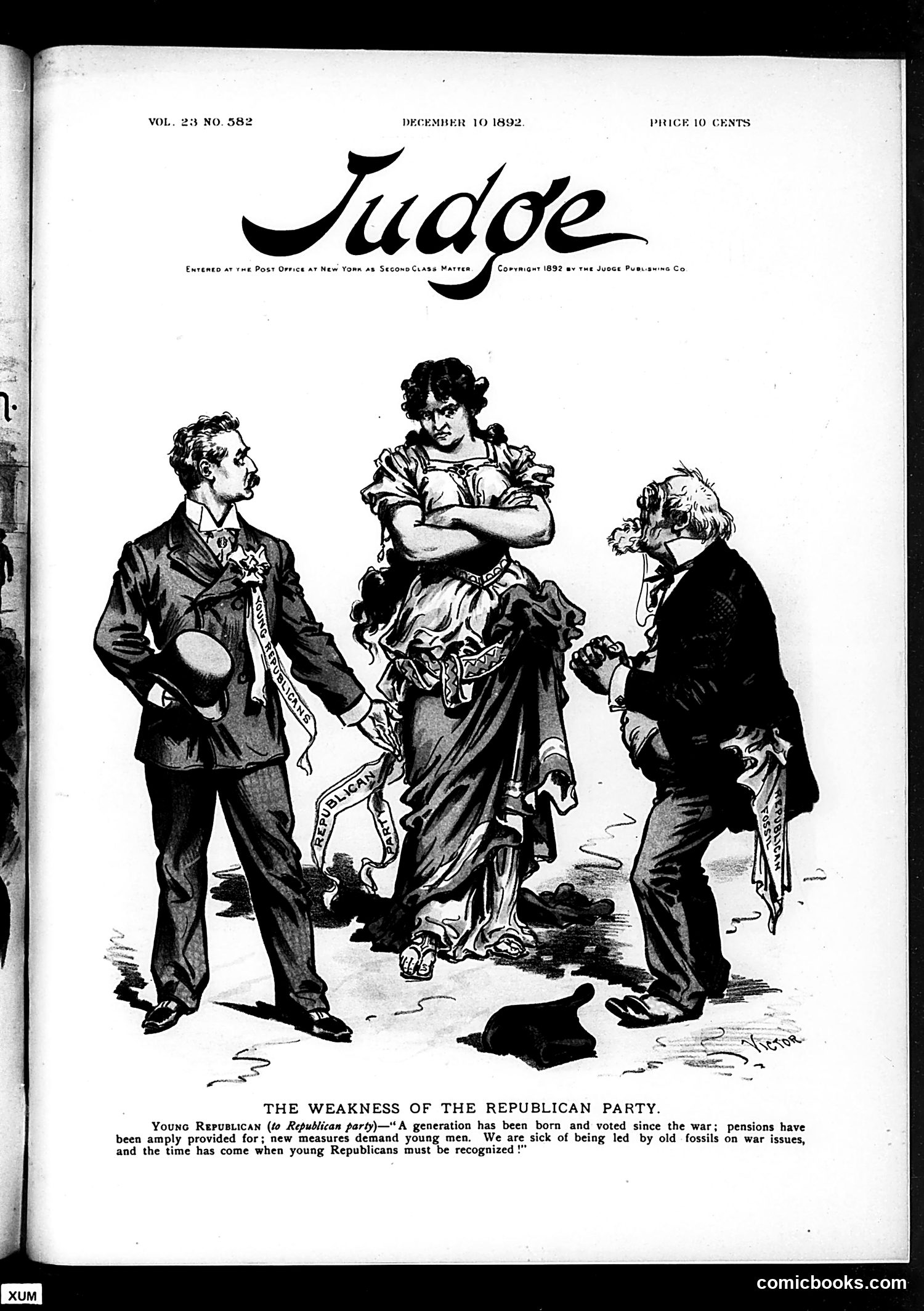 Judge — December 10, 1892 — page 1: Judge, 1892-12-10