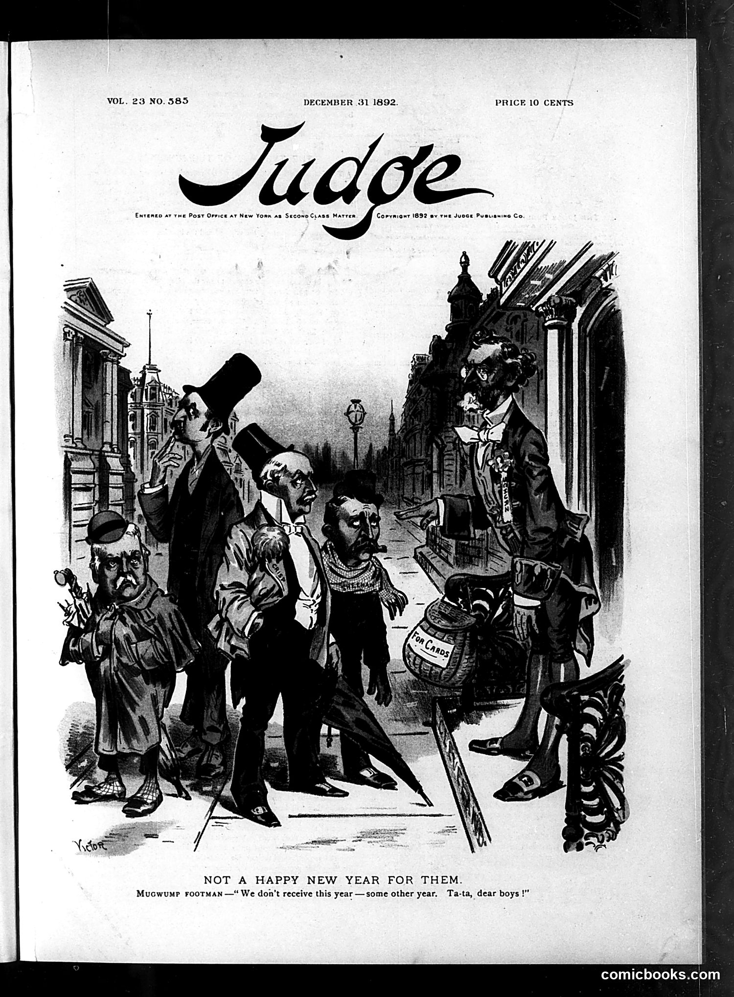 Judge — December 31, 1892 — page 1: Judge, 1892-12-31