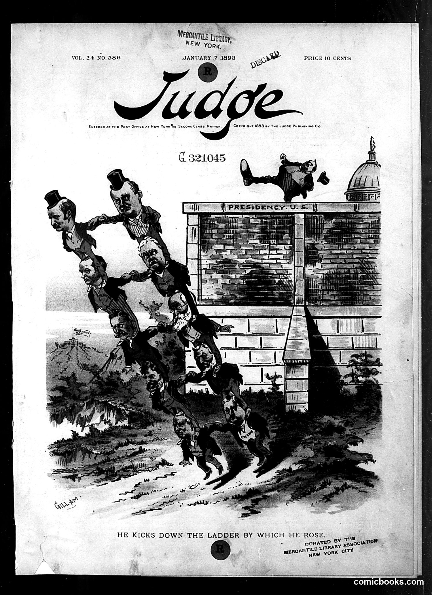 Judge — January 7, 1893 — page 1: Judge, 1893-01-07