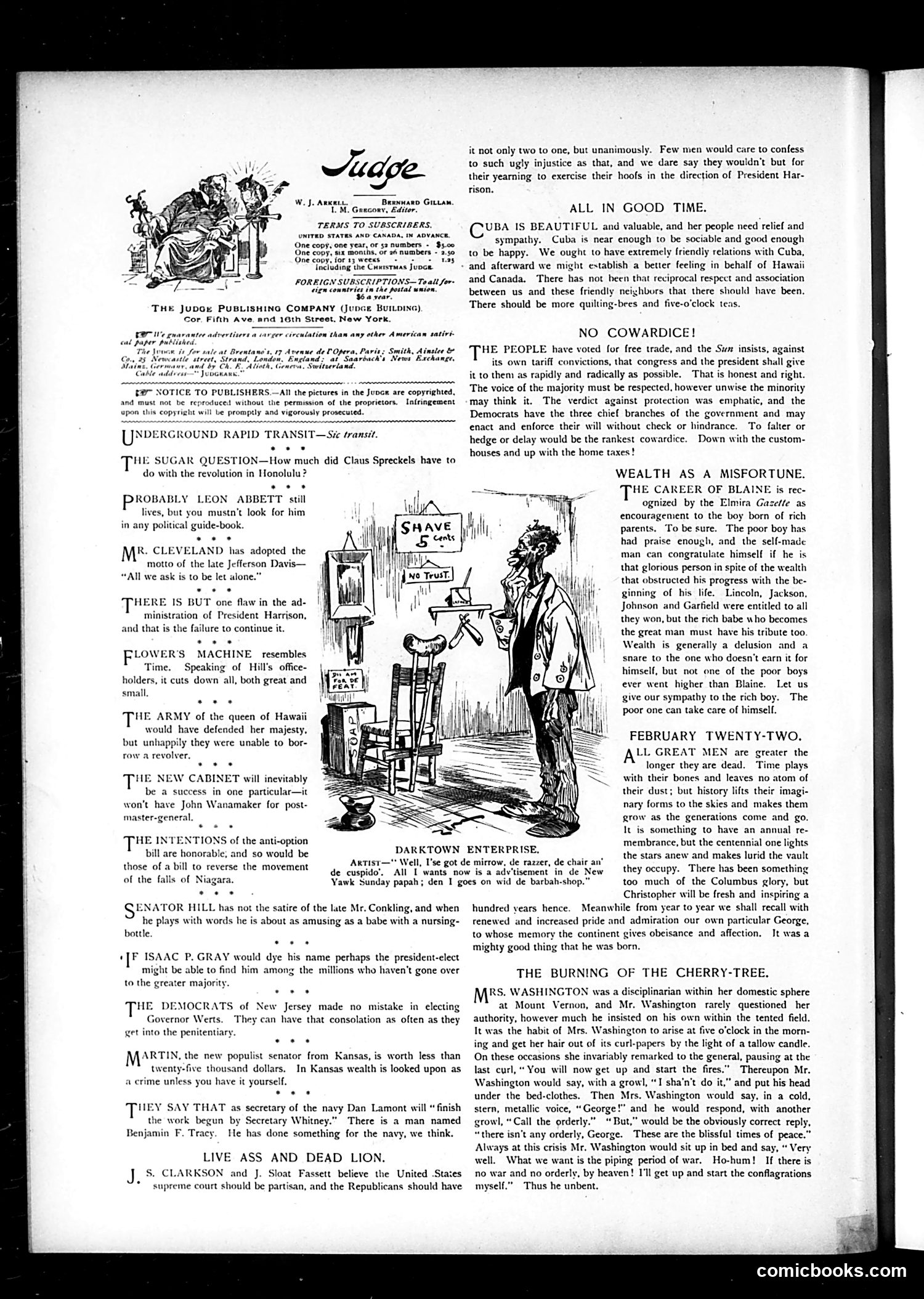 Judge — February 25, 1893 — page 2: Judge, 1893-02-25