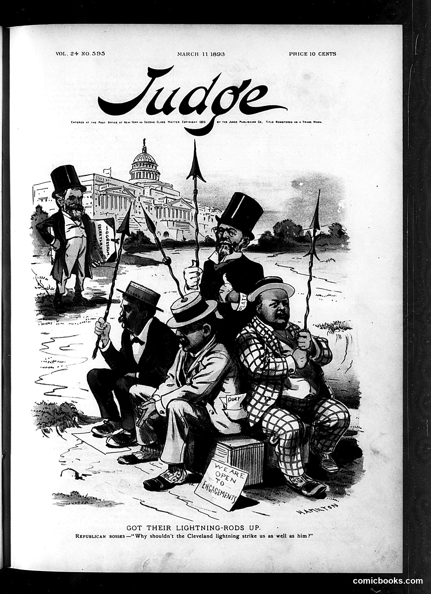 Judge — March 11, 1893 — page 1: Judge, 1893-03-11