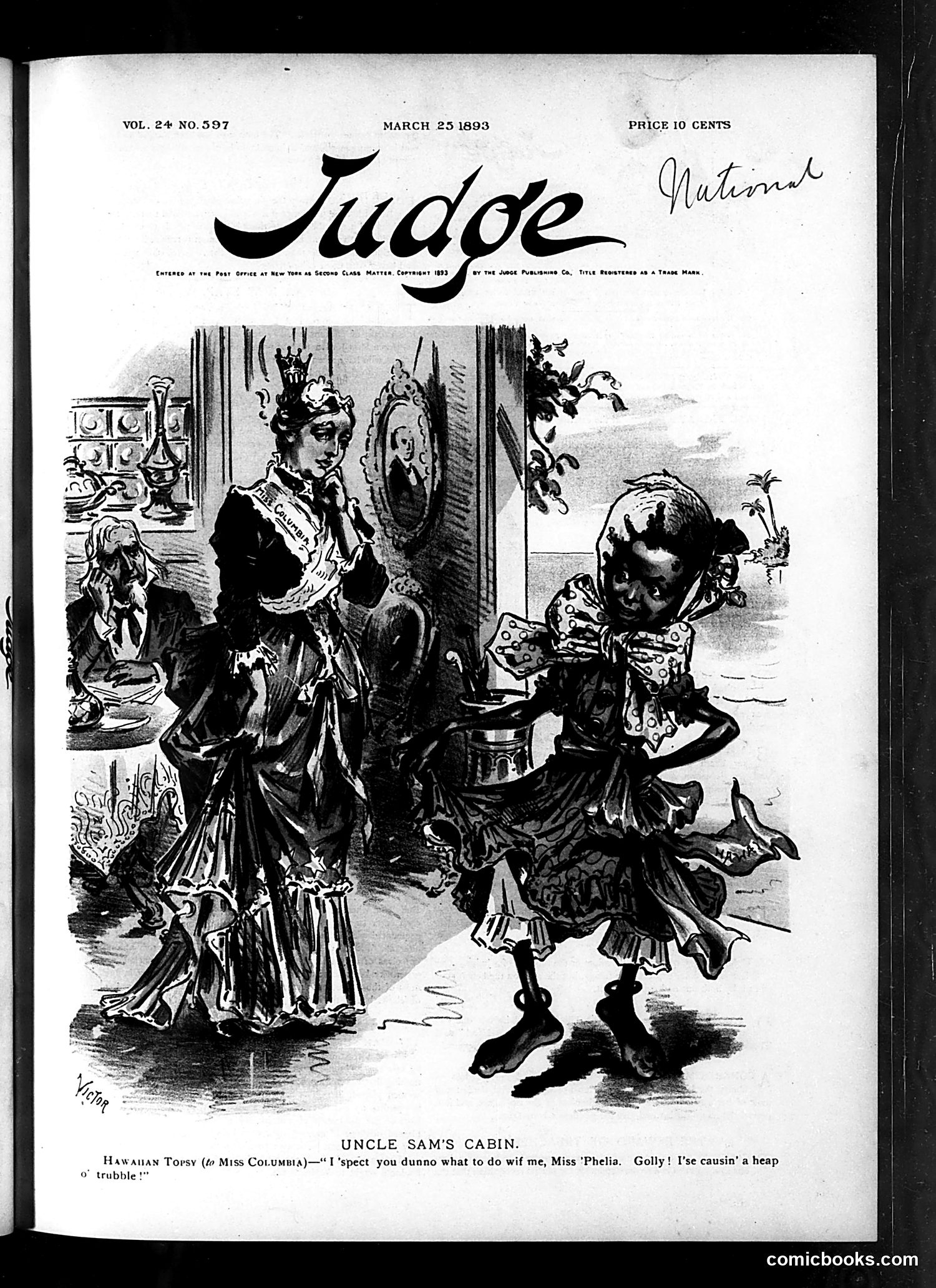 Judge — March 25, 1893 — page 1: Judge, 1893-03-25