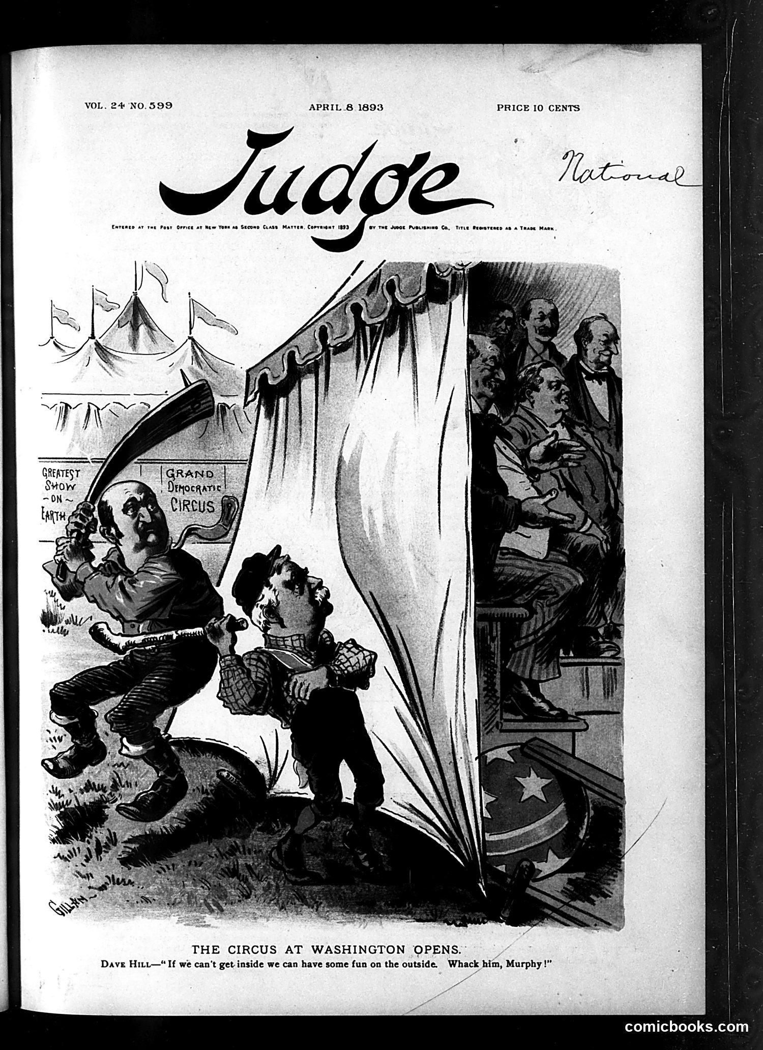 Judge — April 8, 1893 — page 1: Judge, 1893-04-08