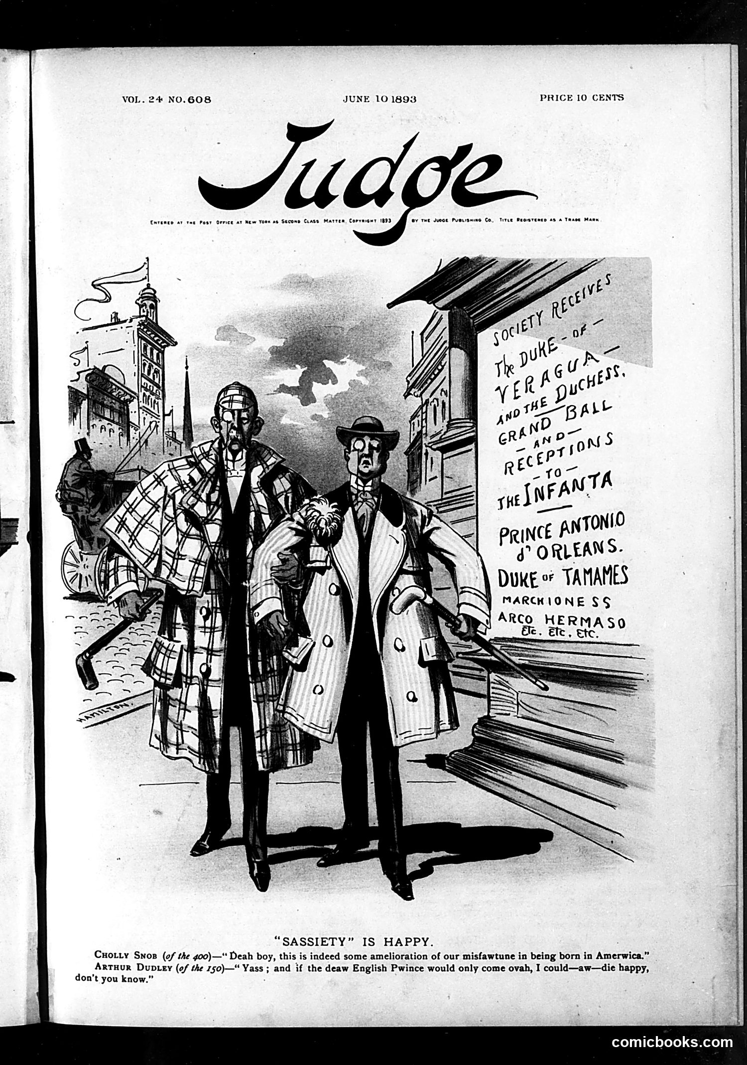 Judge — June 10, 1893 — page 1: Judge, 1893-06-10