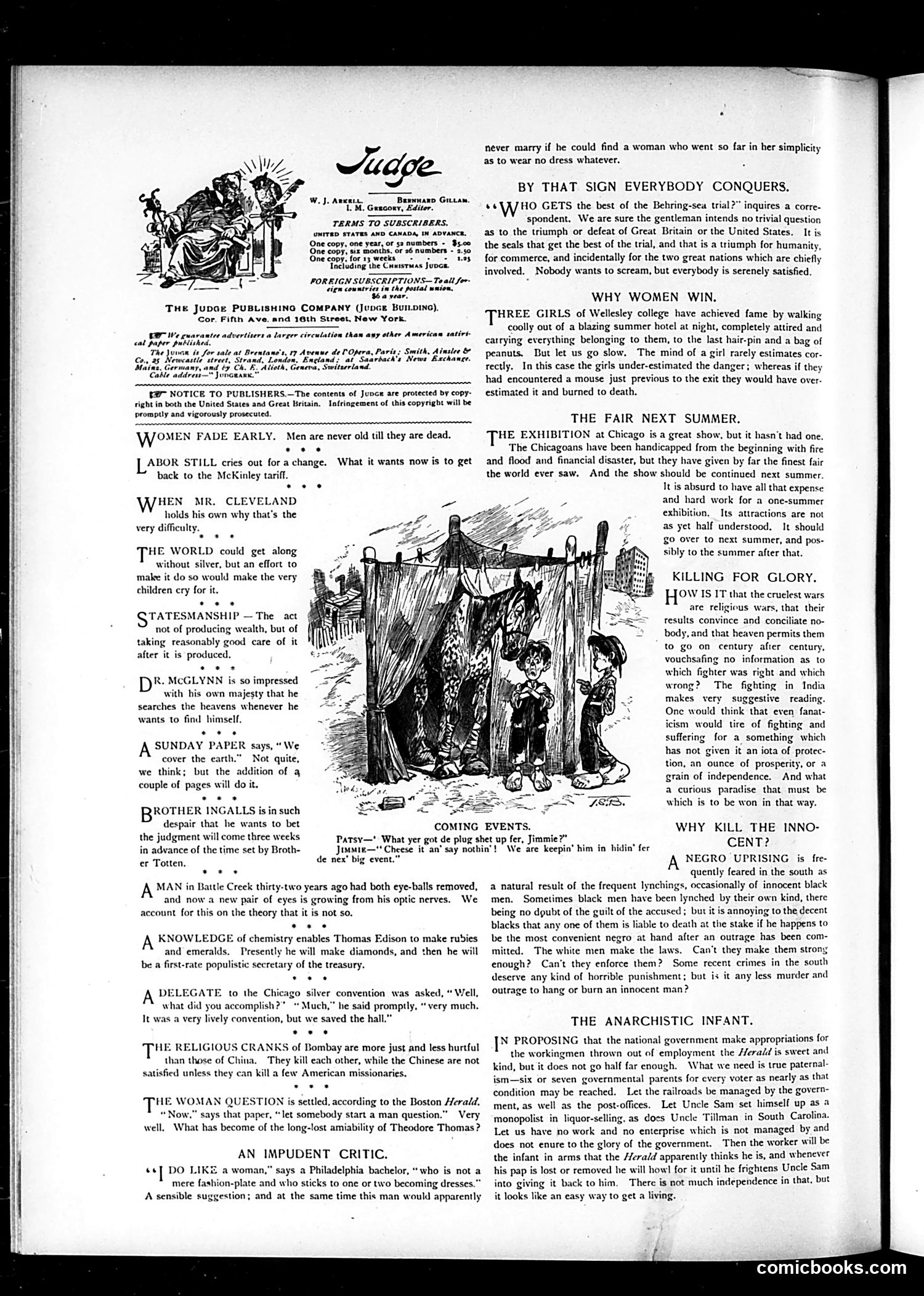 Judge — September 9, 1893 — page 2: Judge, 1893-09-09