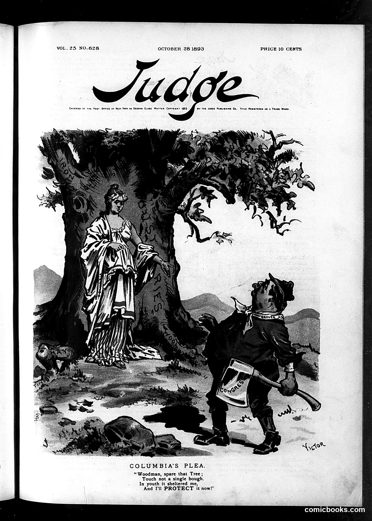 Judge — October 28, 1893 — page 1: Judge, 1893-10-28