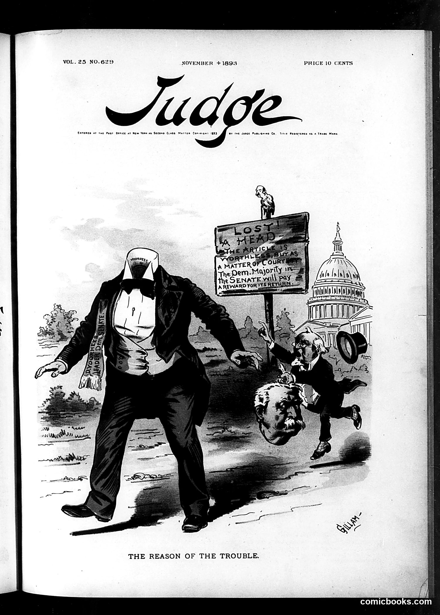 Judge — November 4, 1893 — page 1: Judge, 1893-11-04