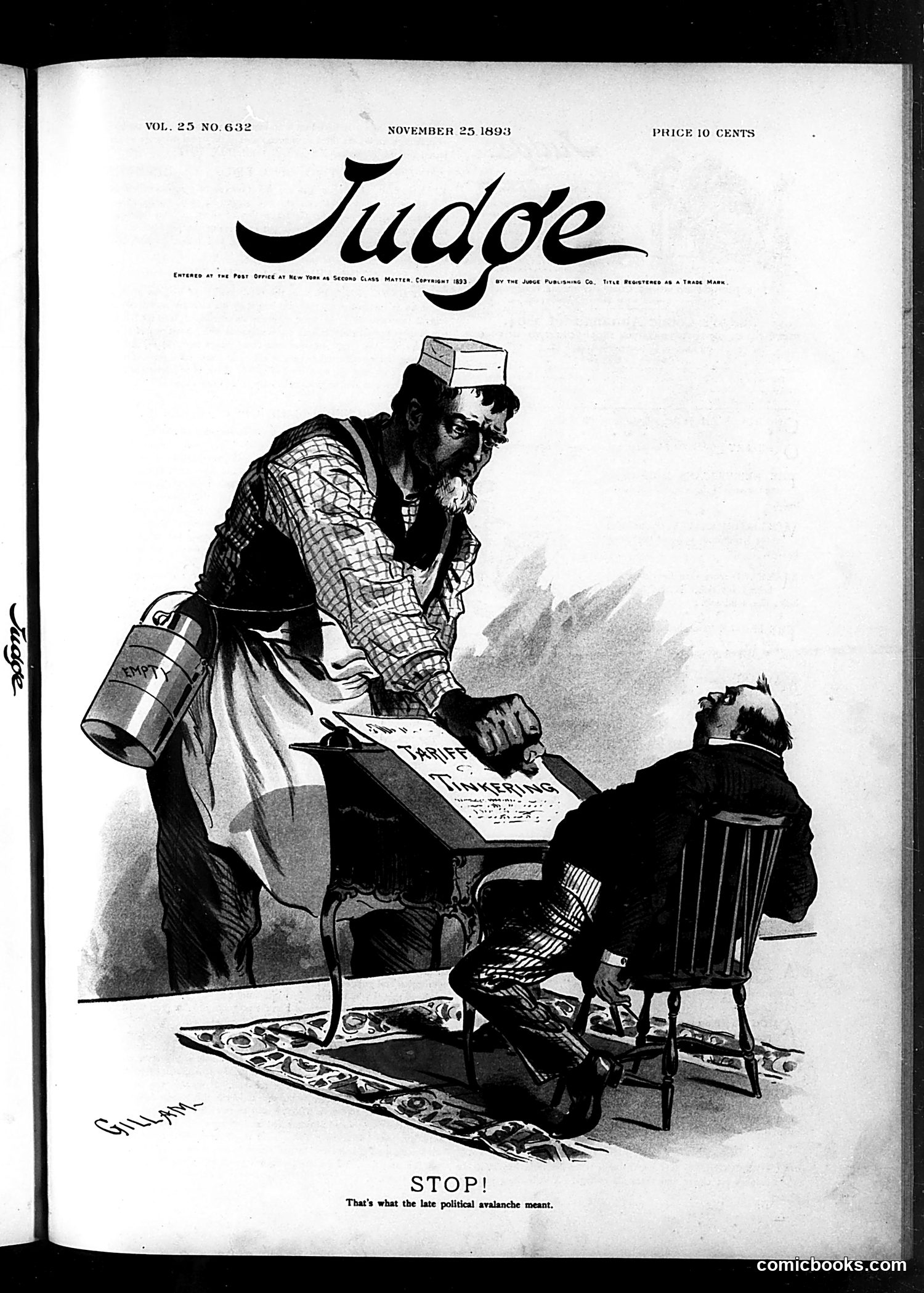 Judge — November 25, 1893 — page 1: Judge, 1893-11-25