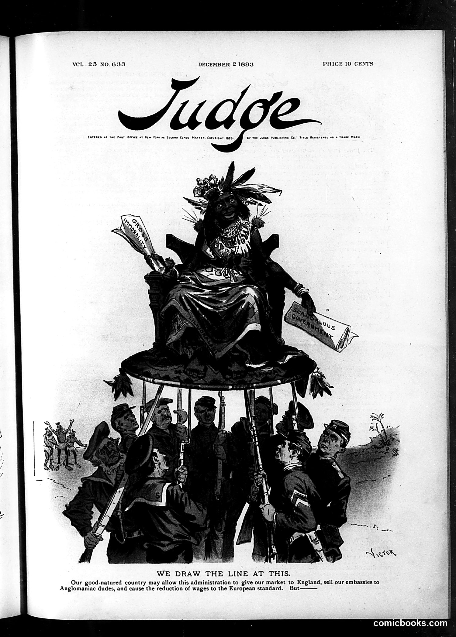 Judge — December 2, 1893 — page 1: Judge, 1893-12-02