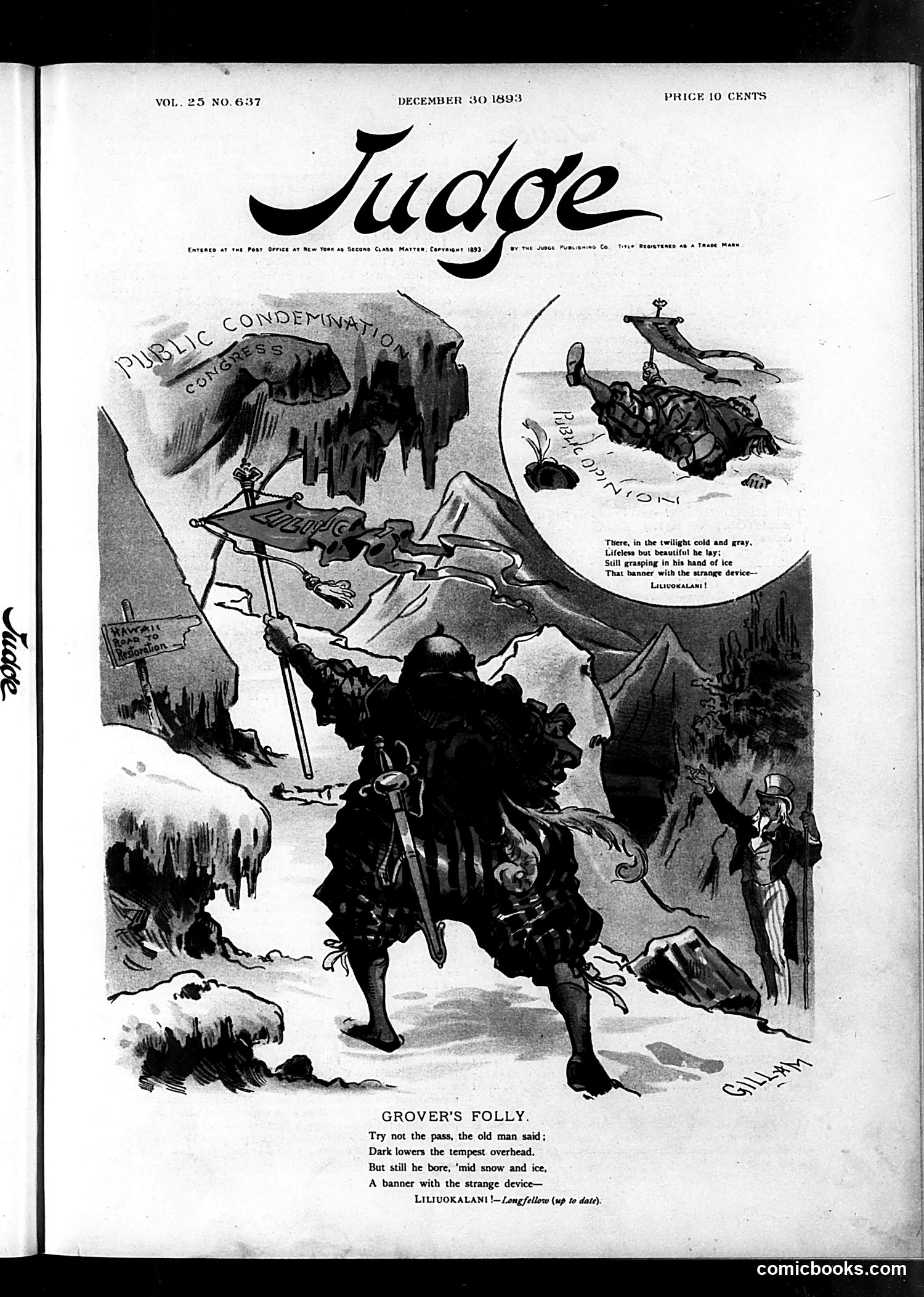 Judge — December 30, 1893 — page 1: Judge, 1893-12-30