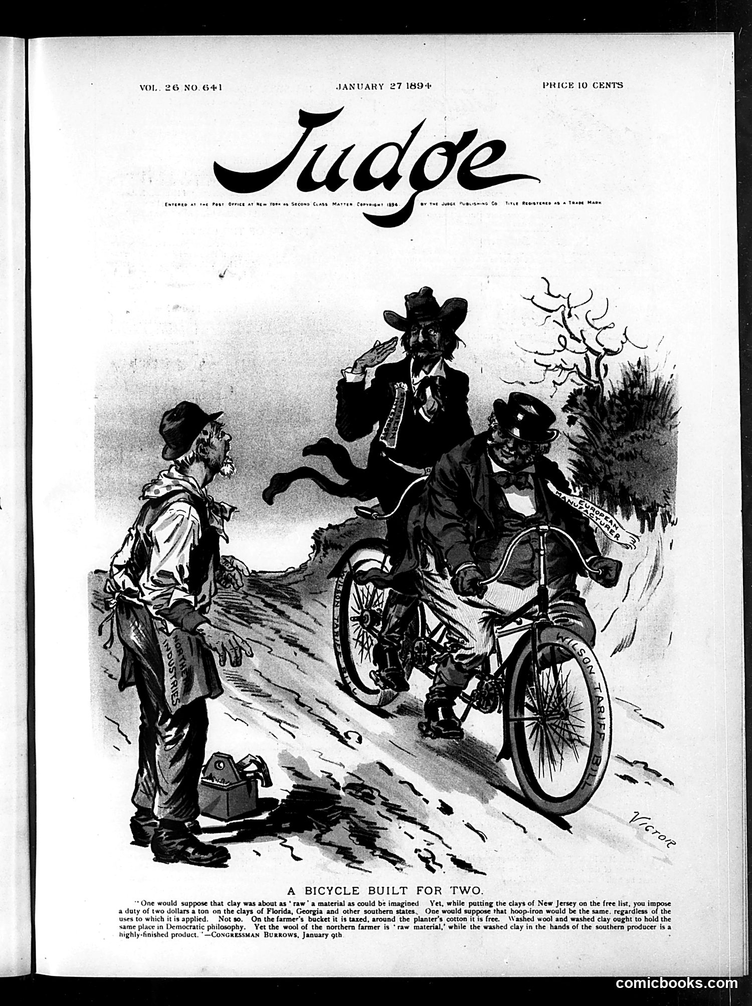 Judge — January 27, 1894 — page 1: Judge, 1894-01-27