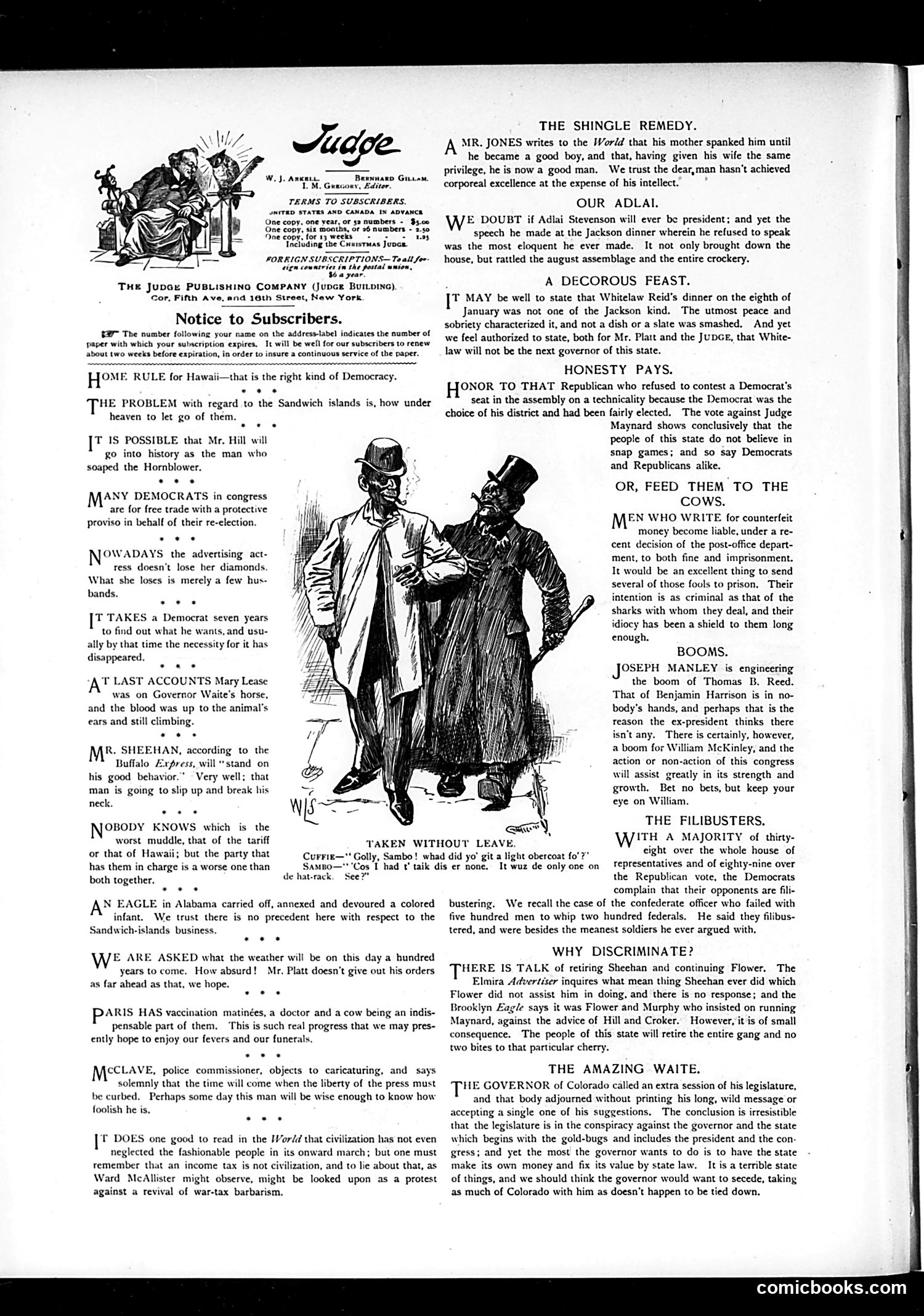 Judge — February 3, 1894 — page 2: Judge, 1894-02-03