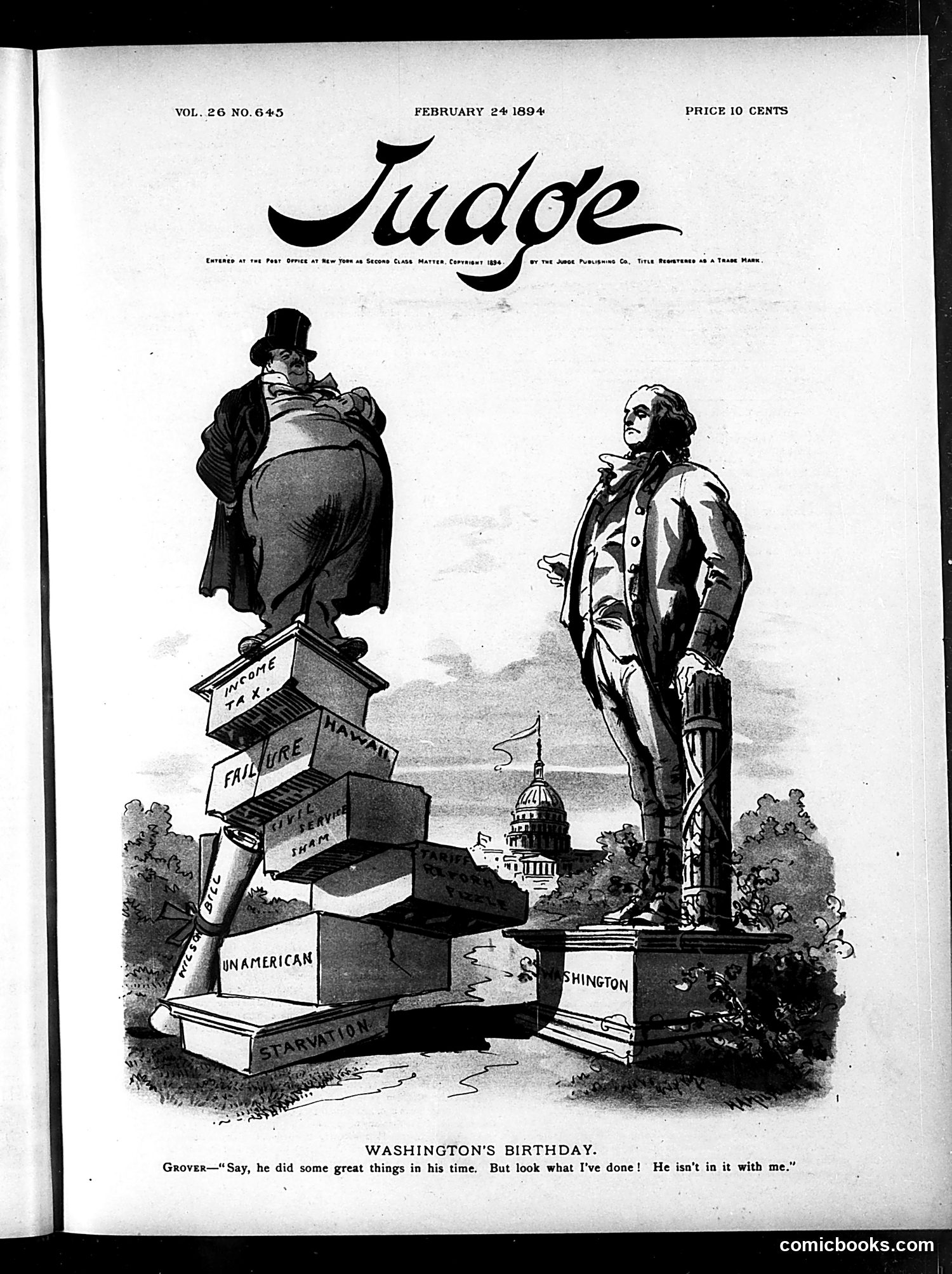 Judge — February 24, 1894 — page 1: Judge, 1894-02-24