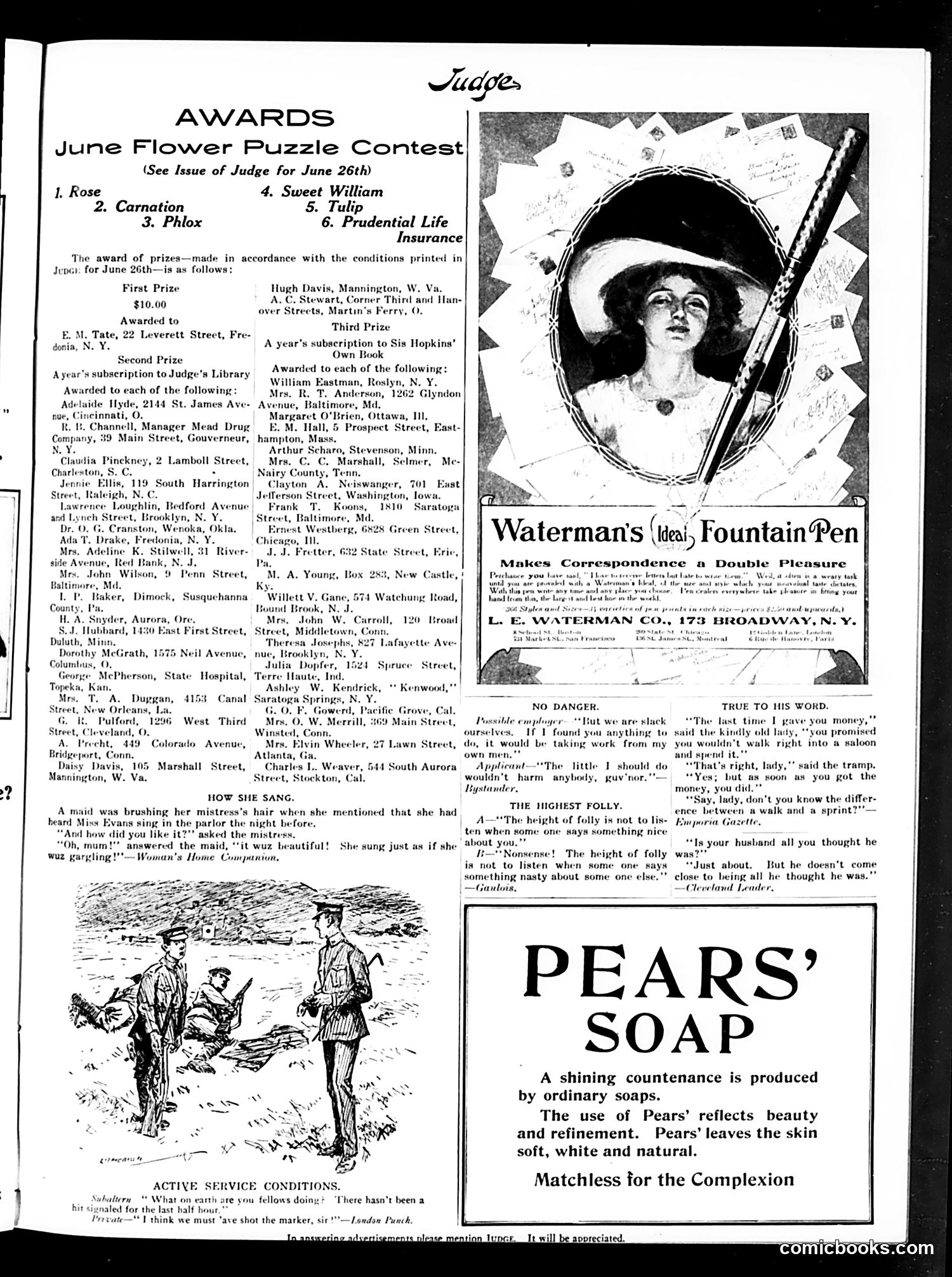 Judge — August 14, 1909 — page 13