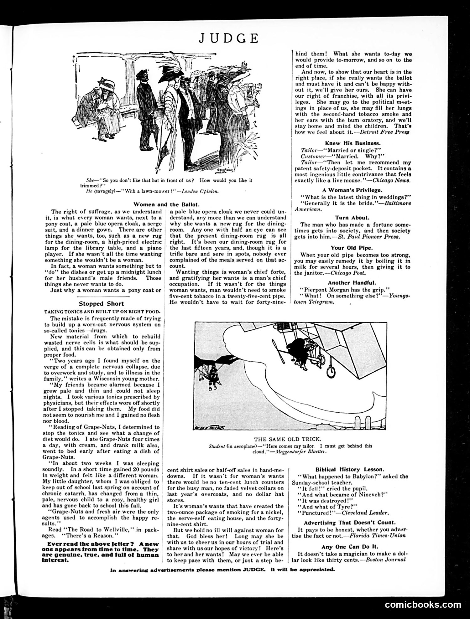 Judge — November 12, 1910 — page 19