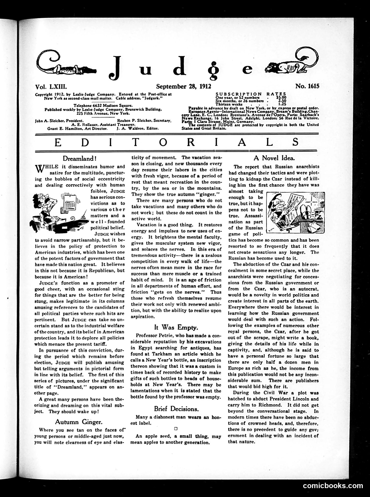 Judge — September 28, 1912 — page 5