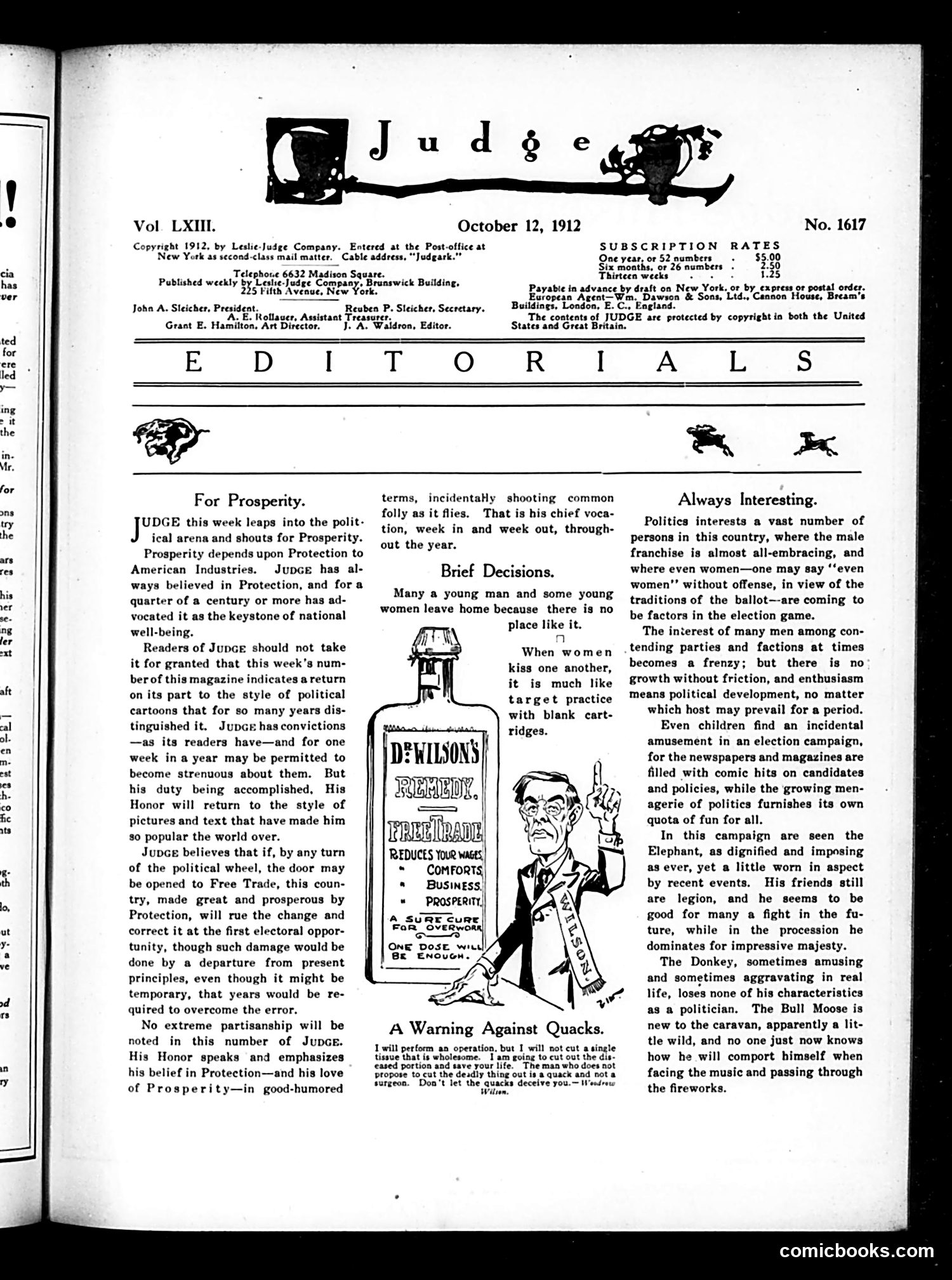 Judge — October 12, 1912 — page 3