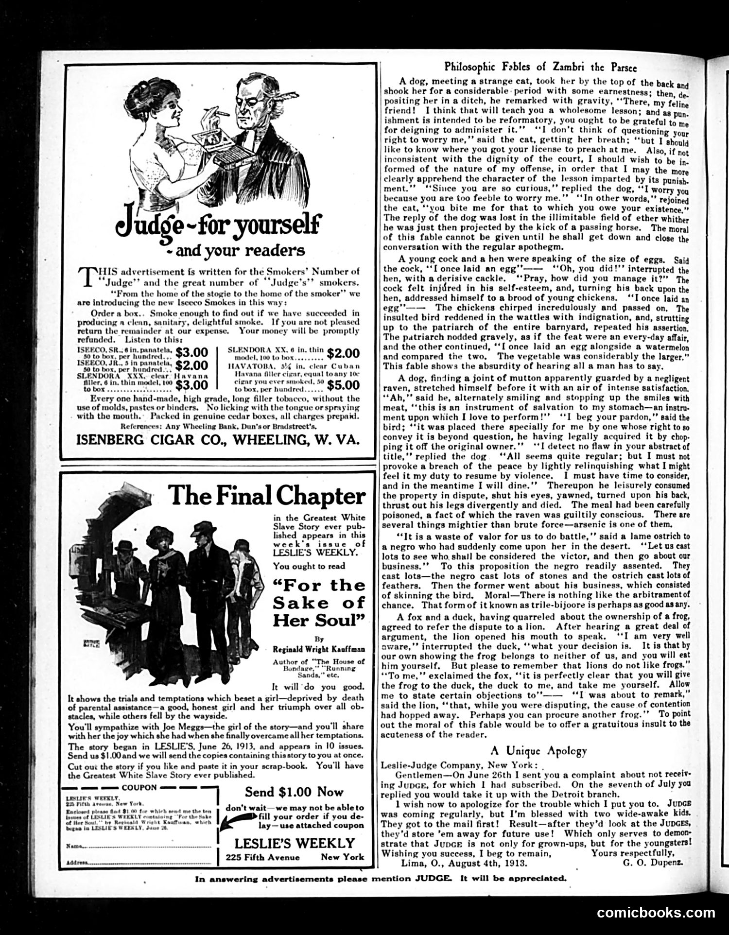 Judge — August 30, 1913 — page 20