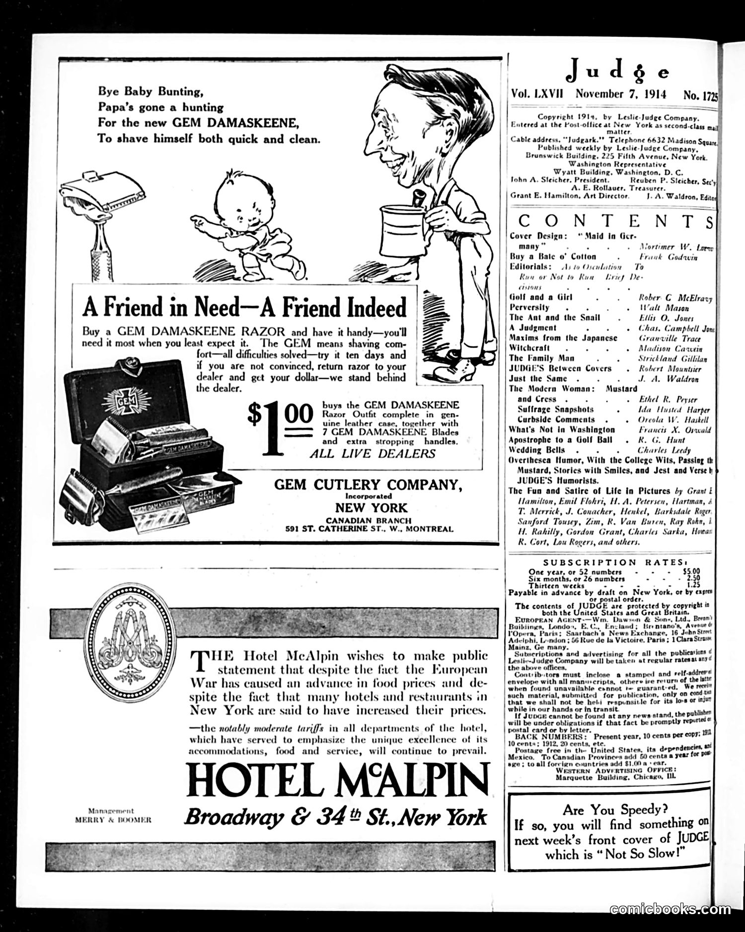 Judge — November 7, 1914 — page 2