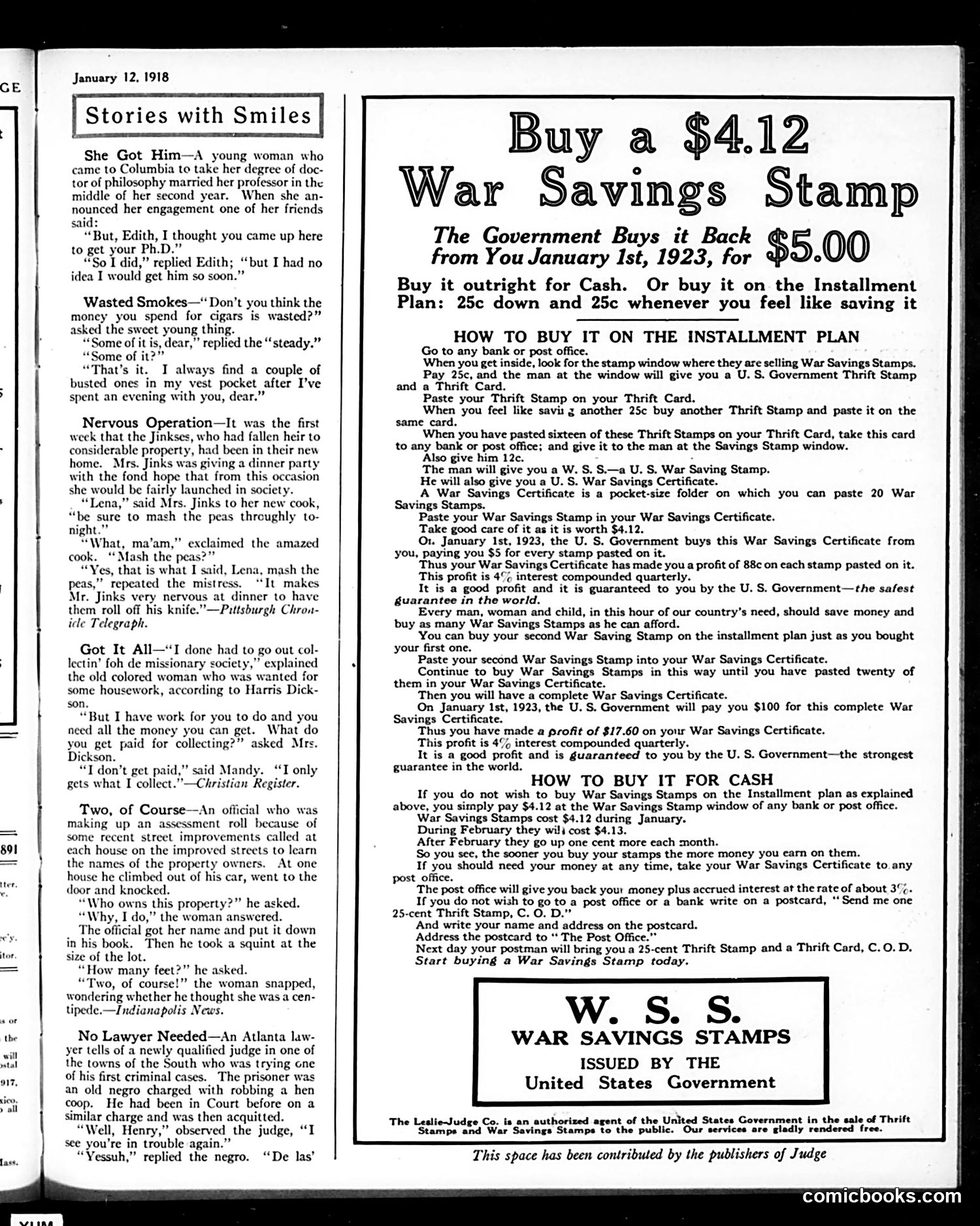 Judge — January 12, 1918 — page 25
