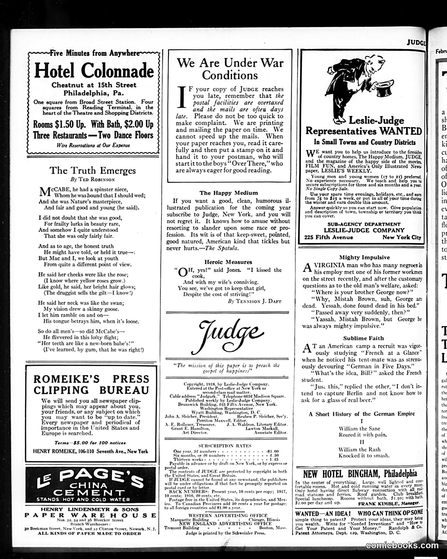 Judge — February 9, 1918 — page 34