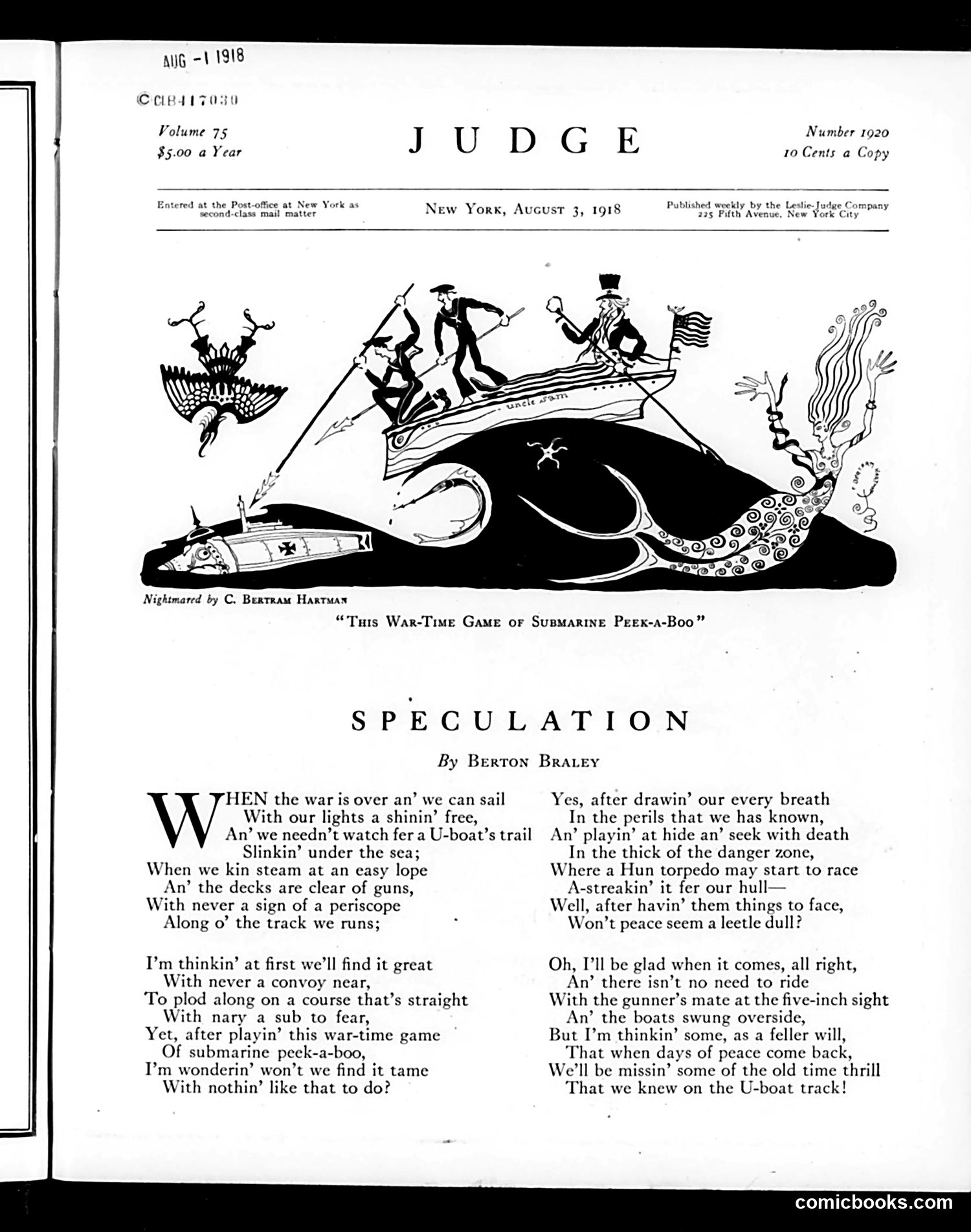 Judge — August 3, 1918 — page 3: Judge, 1918-08-03